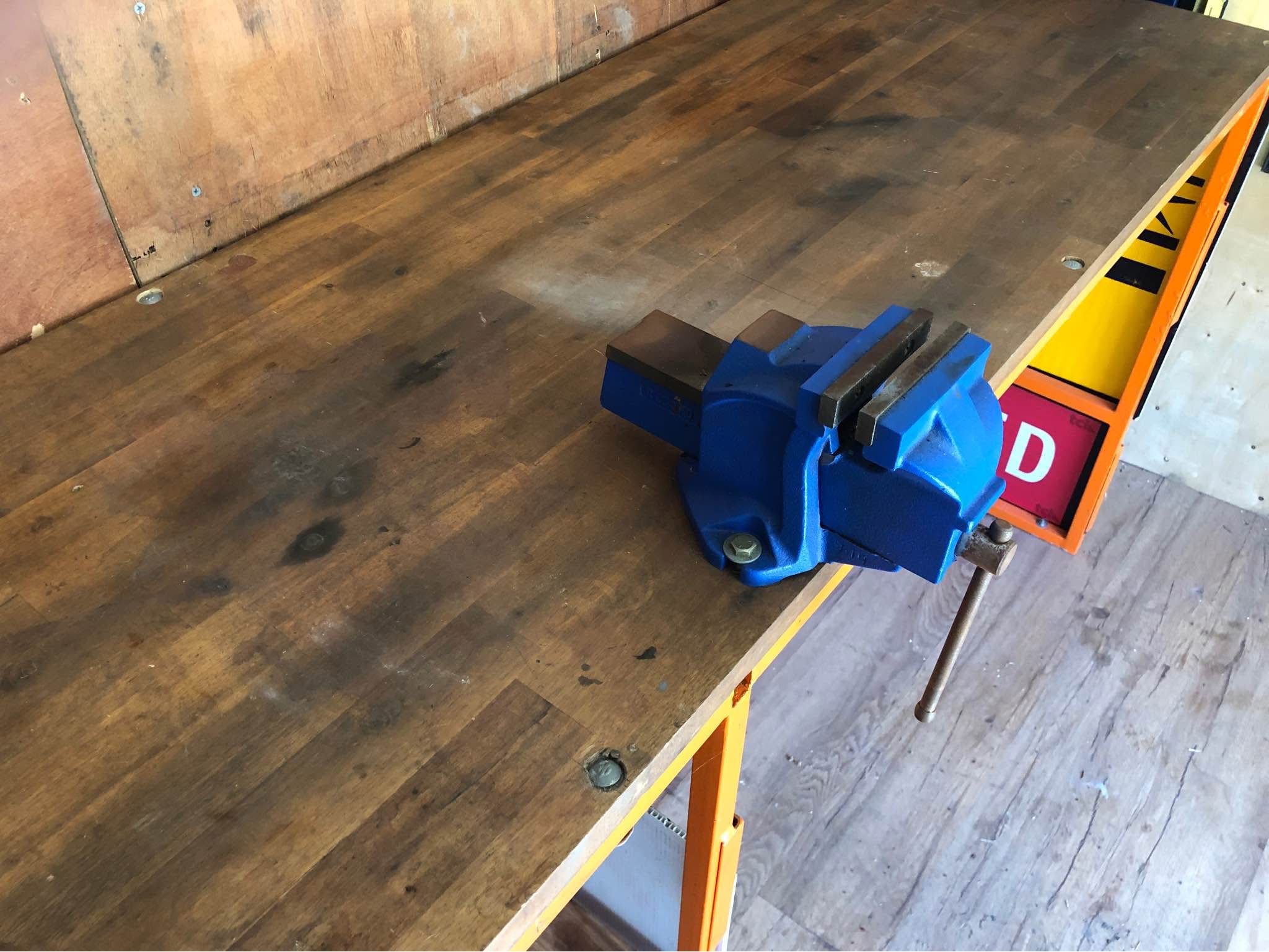 Custom made Work Bench with Vice - Ladders & Scaffolding - Gold Coast ...