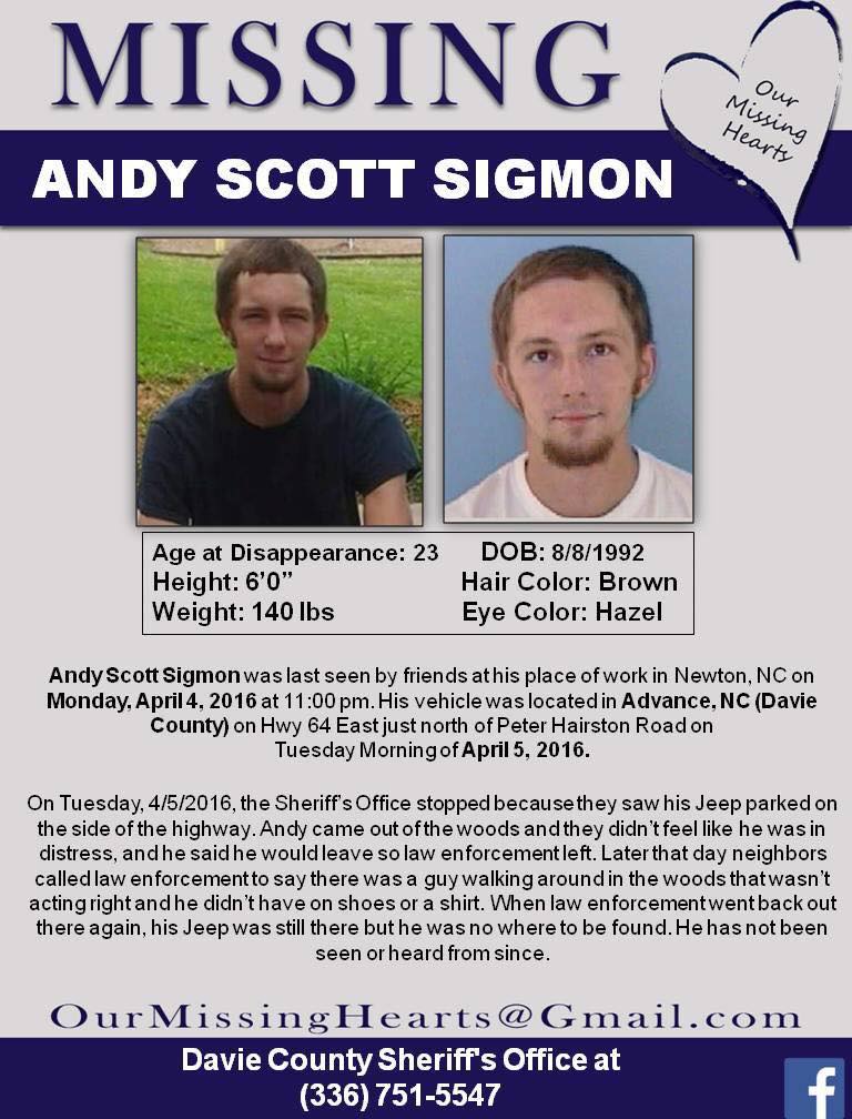 It has been 5 years since... - Missing Andy Scott Sigmon