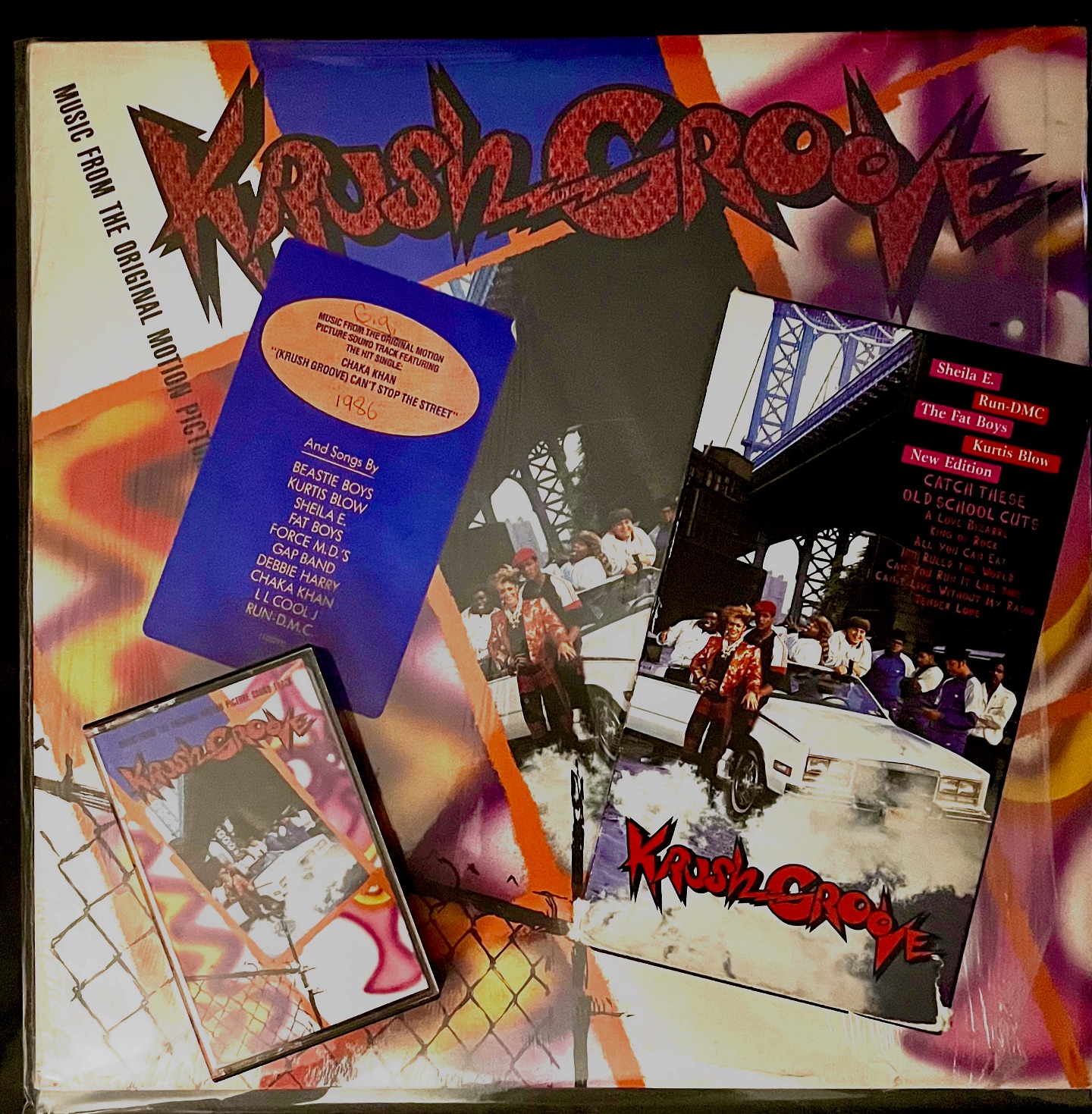 オールドスクール ポスター 額付き Krush Groove HIPHOP Krush Groove