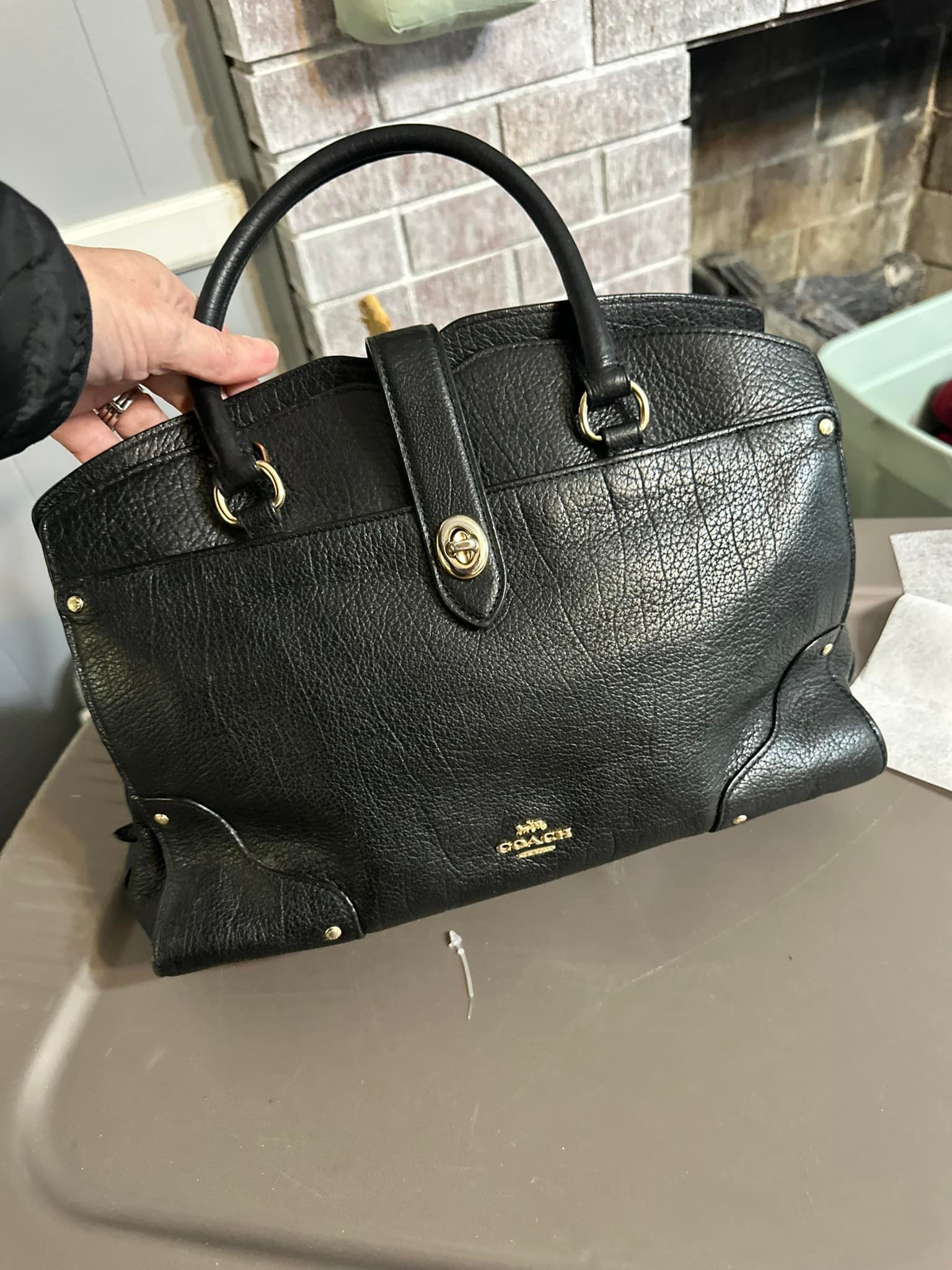 Vintage Coach Laurie Flap True Blue Handbag Auction