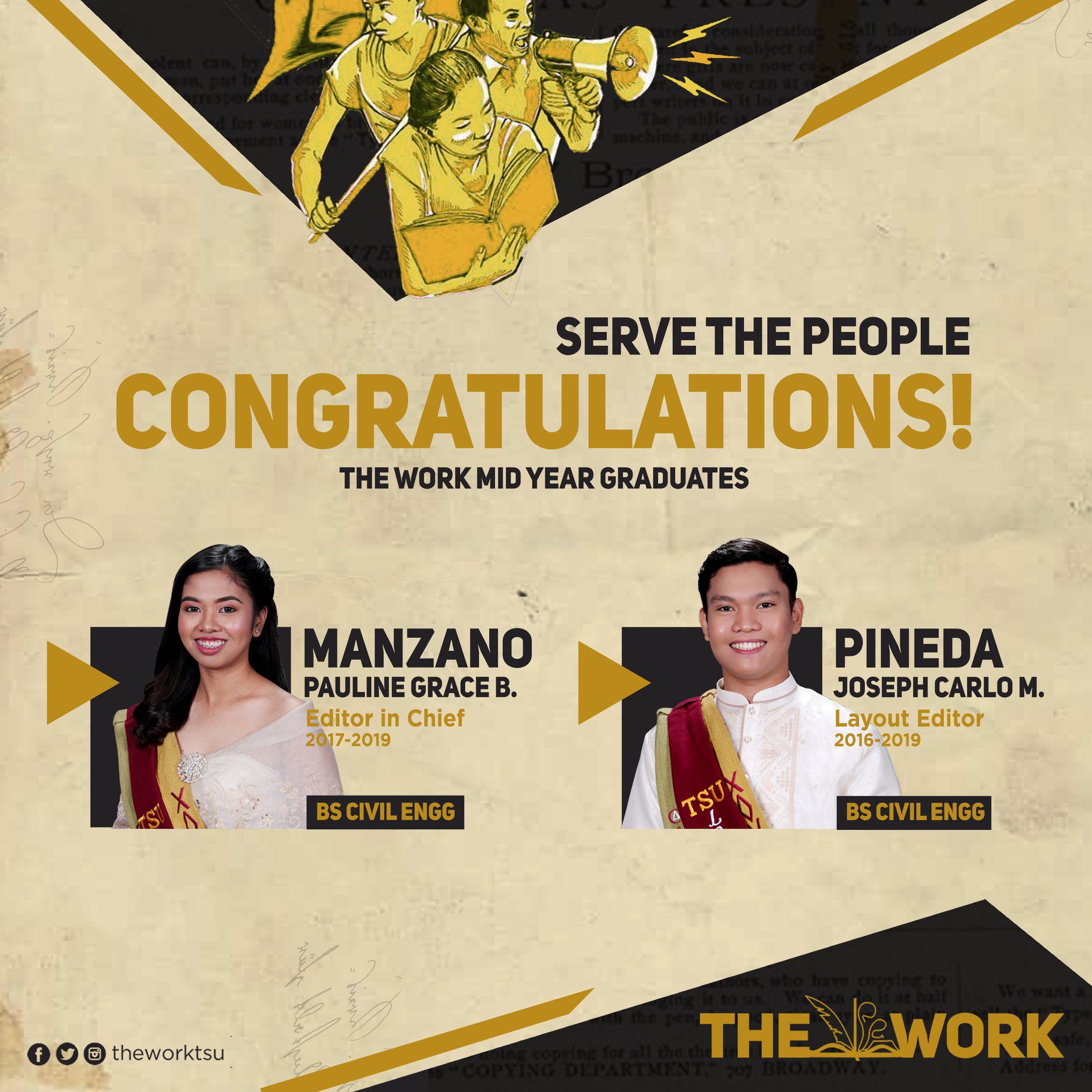 Tarlac State University - The Work - Congratulations to The Work's mid ...