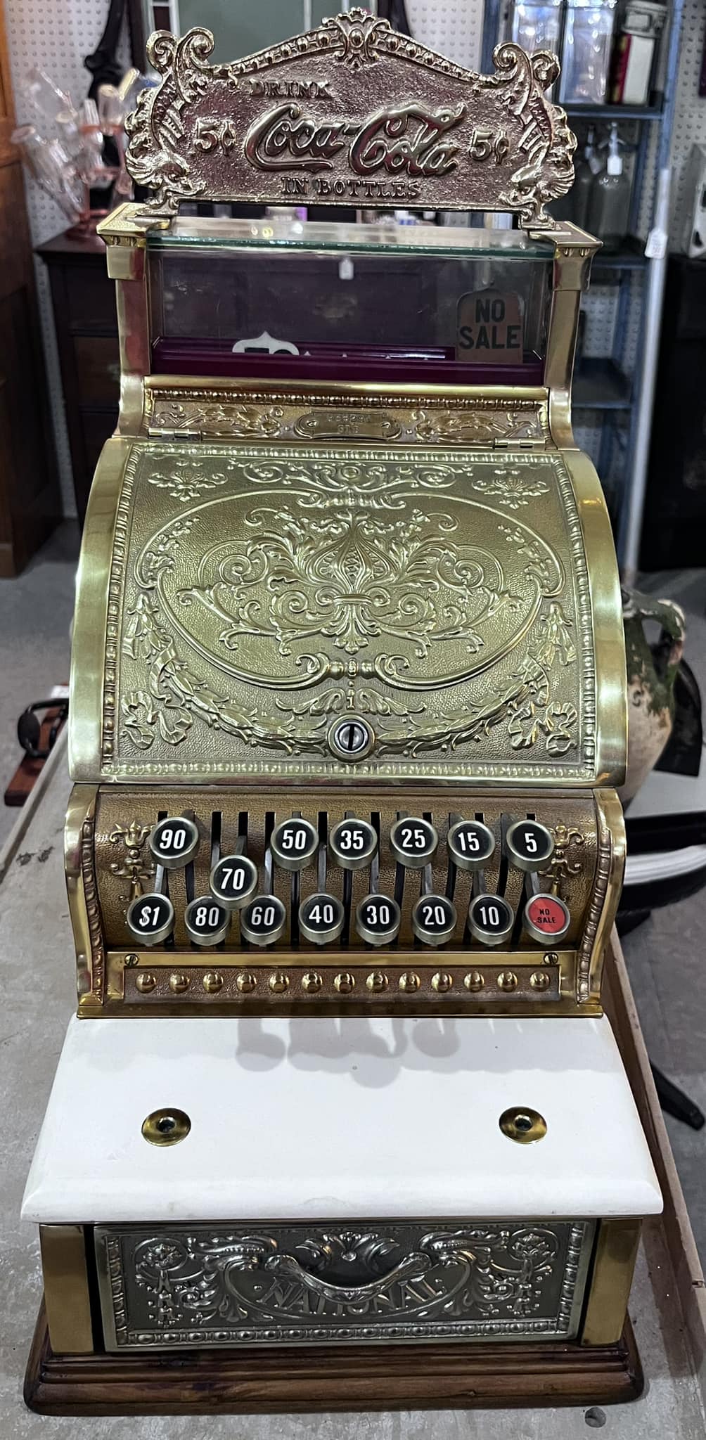 2319番 ジャンク品 NATIONAL AMOUNT PURCHASED Is $299 a fair price for a vintage cash register with issues?