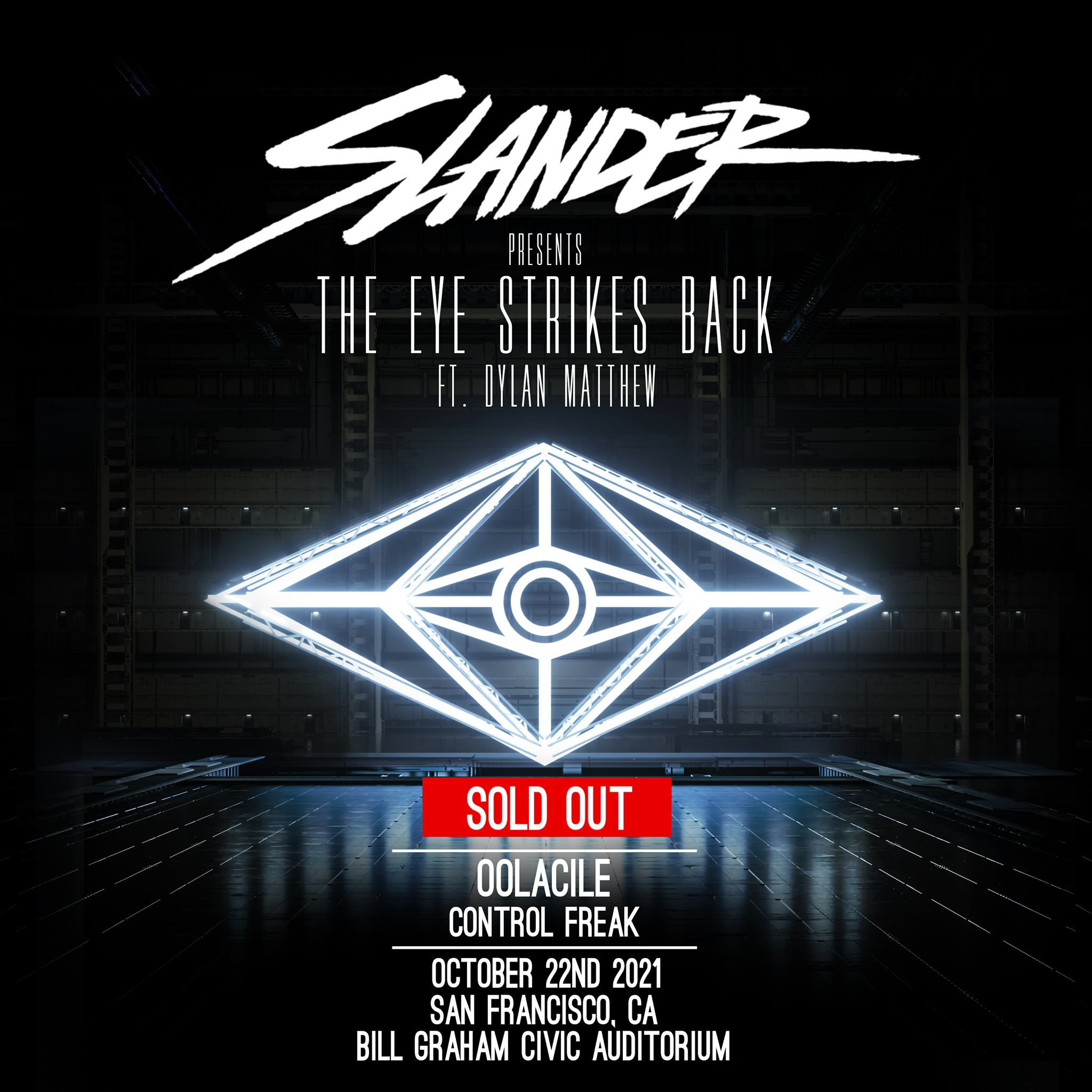 SLANDER's show rescheduled at Bill Graham.