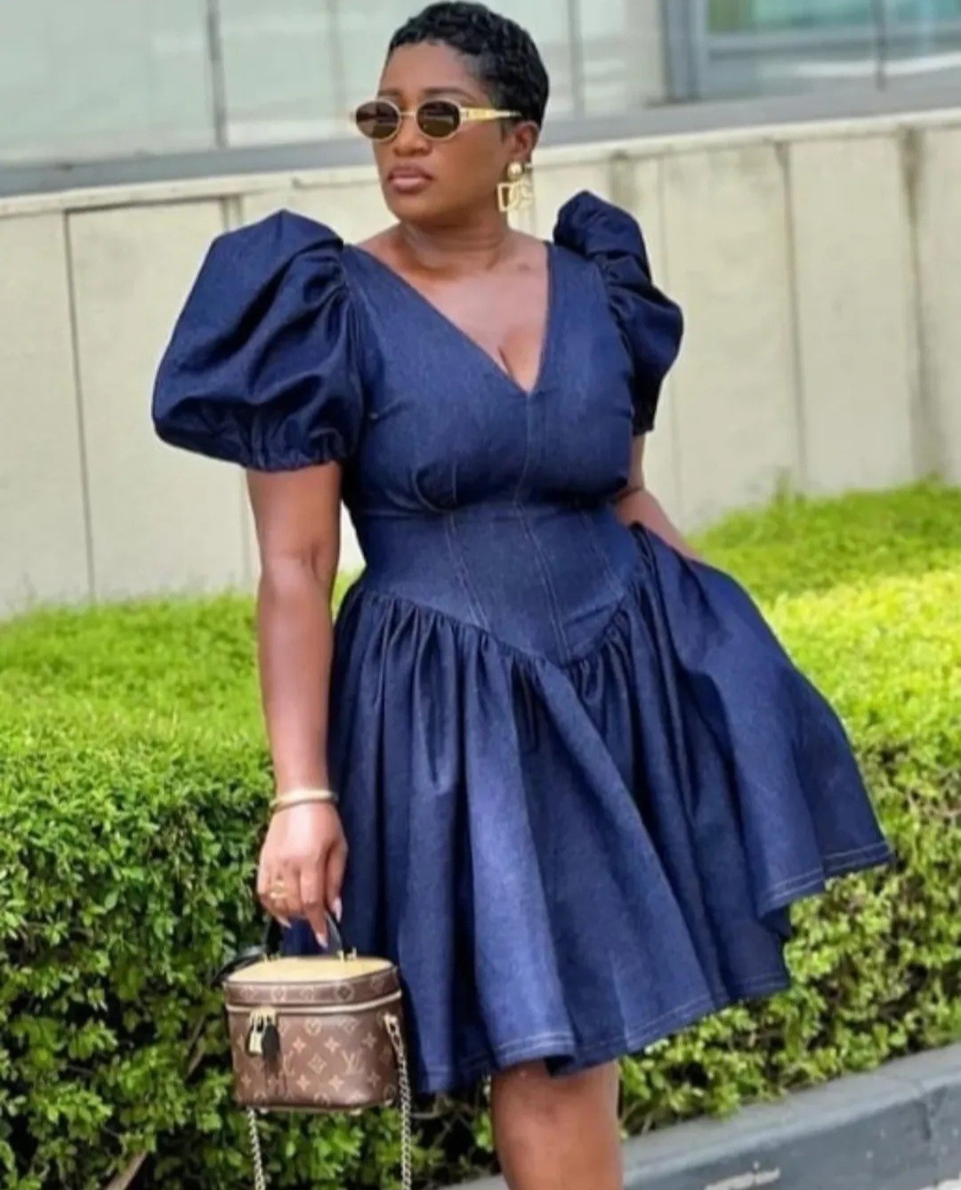 LADIES DENIM DRESS. SIZE