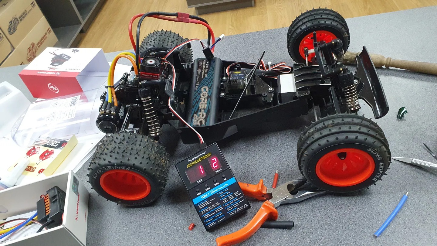 Has anyone got any pics of the Tamiya Blitzer Beetle fitted with