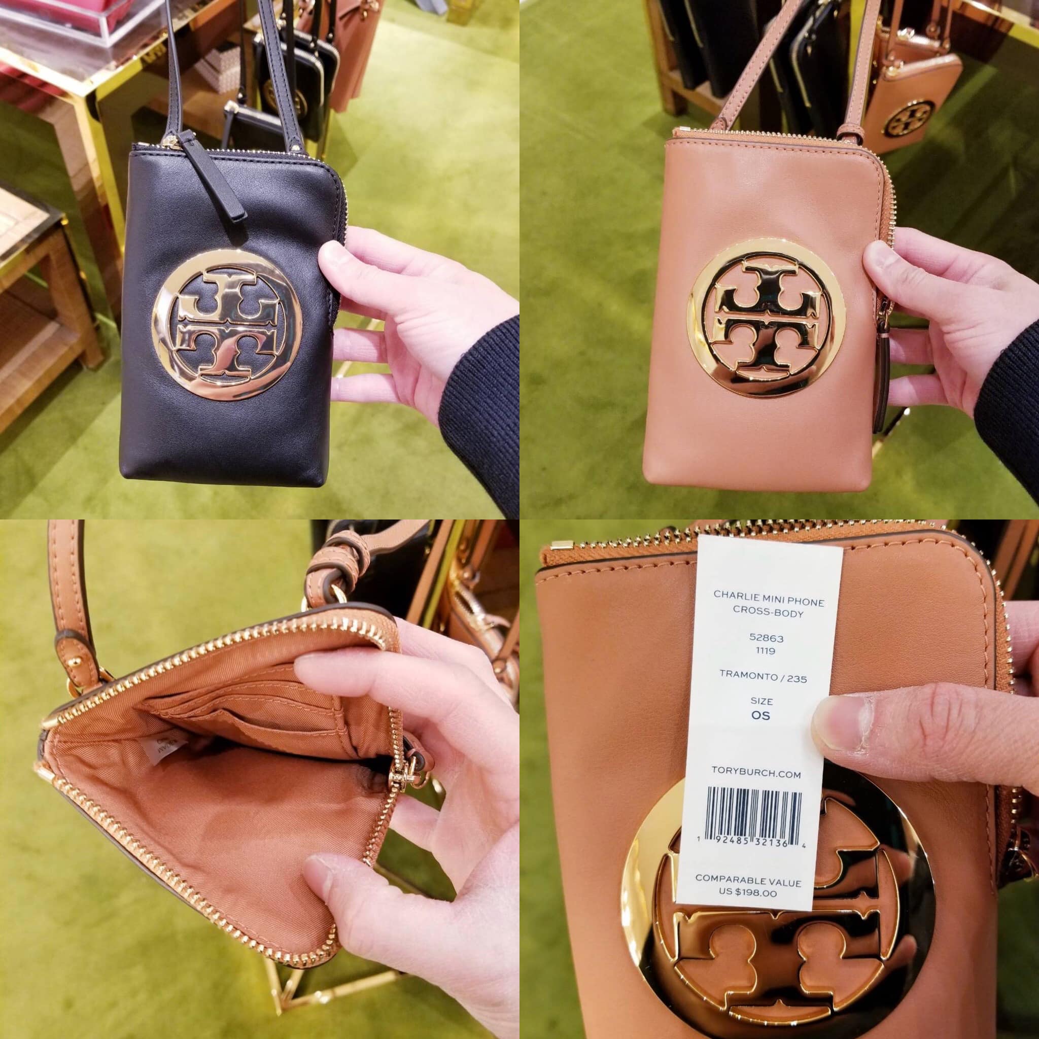 ?Tory Burch Charlie Mini Phone Crossbody ?ราคา 3,990 ฿ ?สะพาย 