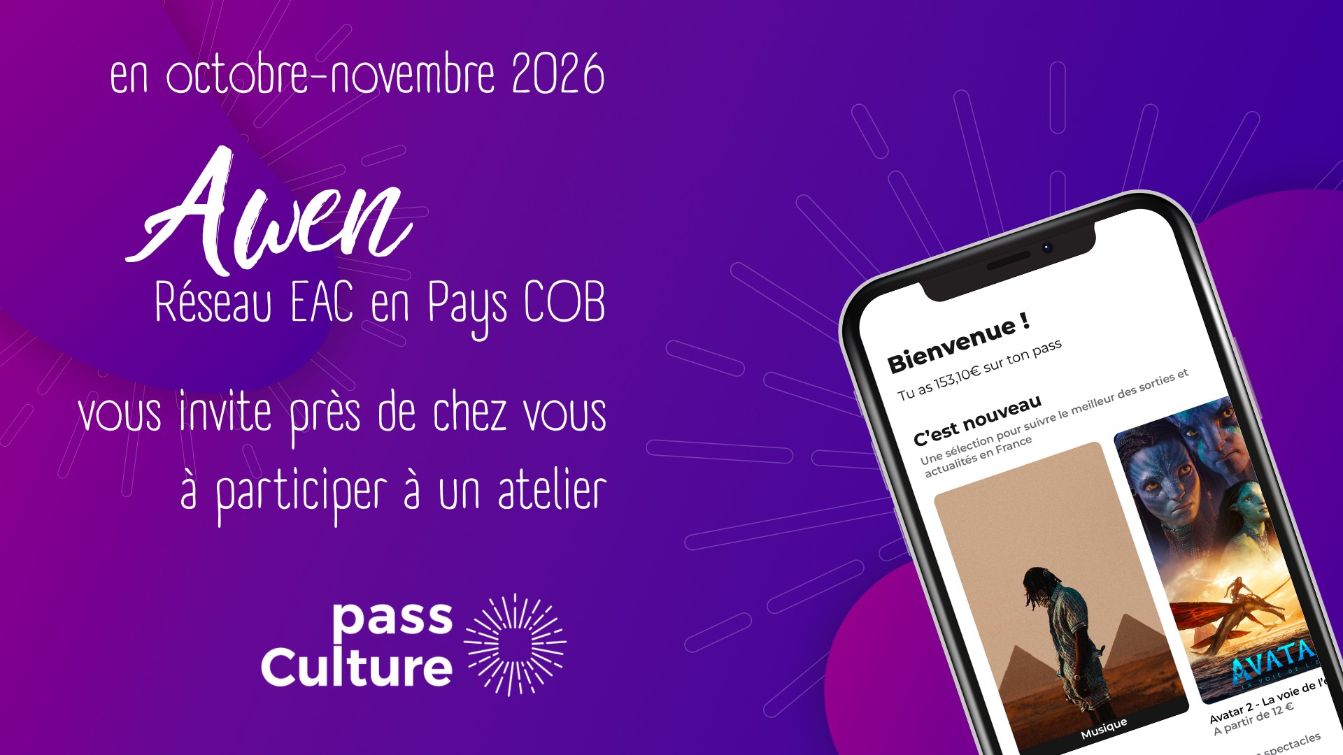 Tournée pass Culture en Centre Ouest Bretagne - Atelier Finistère