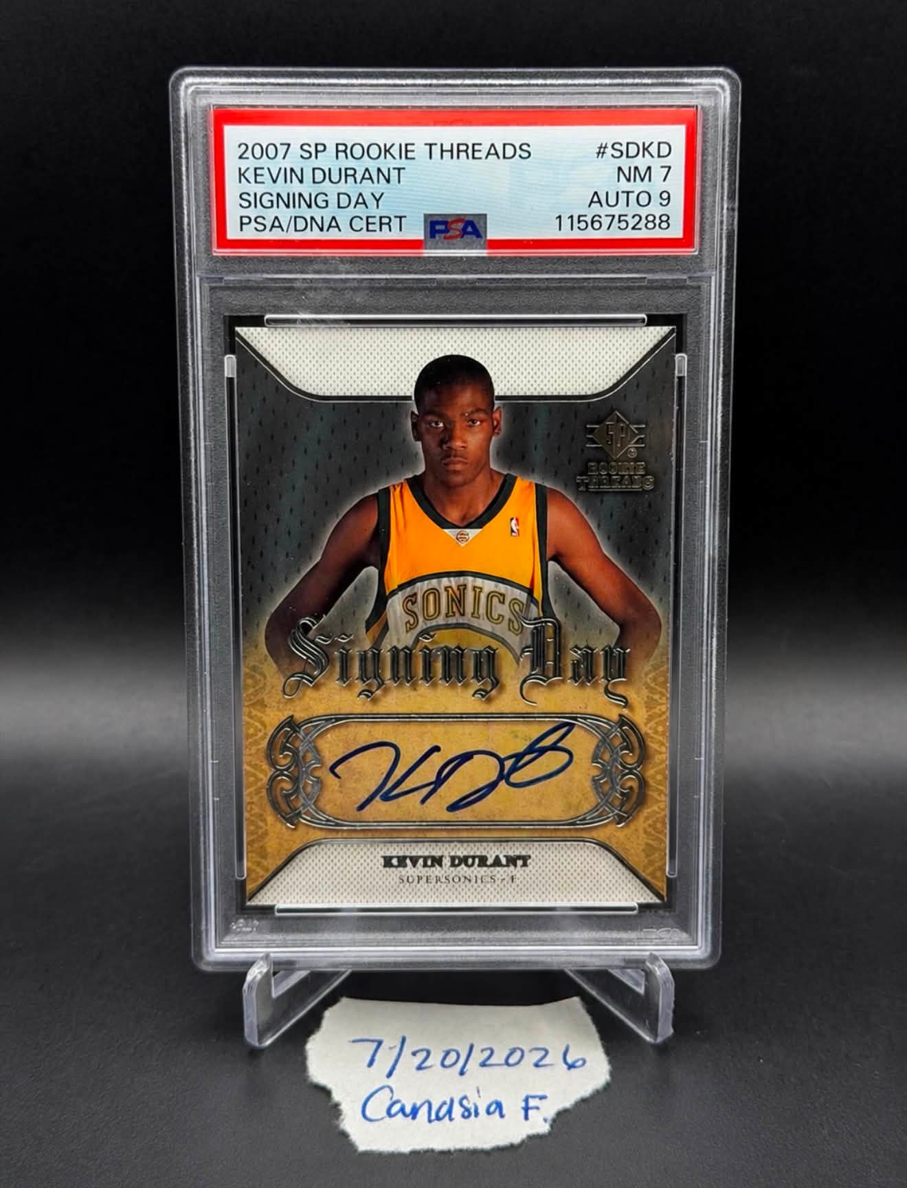 JUST SURFACED: Kevin Durant's 1/1 Superfractor autograph - a