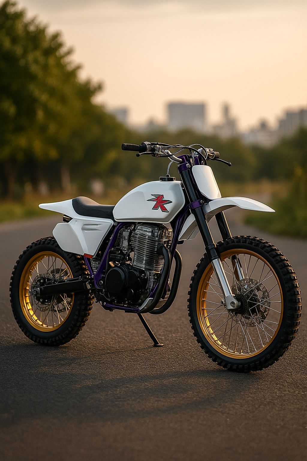Hardy” Scrambler: 2003 Yamaha SR150 from @yourlordchrissy of