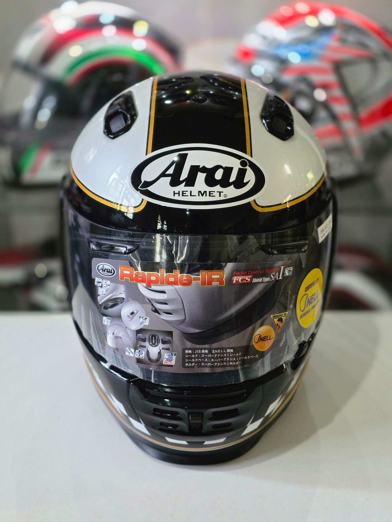 Arai Rapide IR Flag Italy ✓ Size M (57-58cm) ✓ อุปกรณ์ ตัวหมวก 