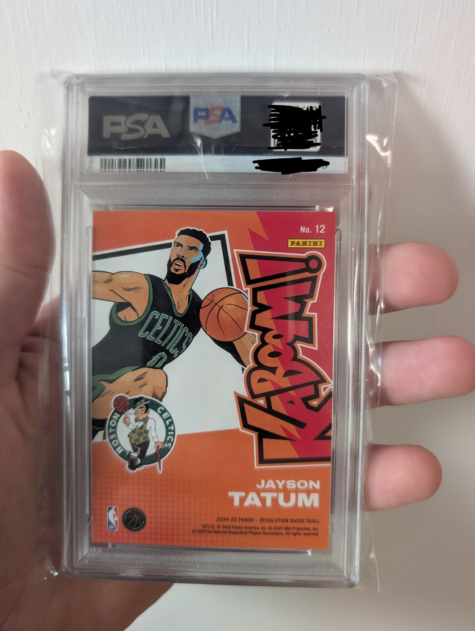 Jayson Tatum card pull from Walmart box