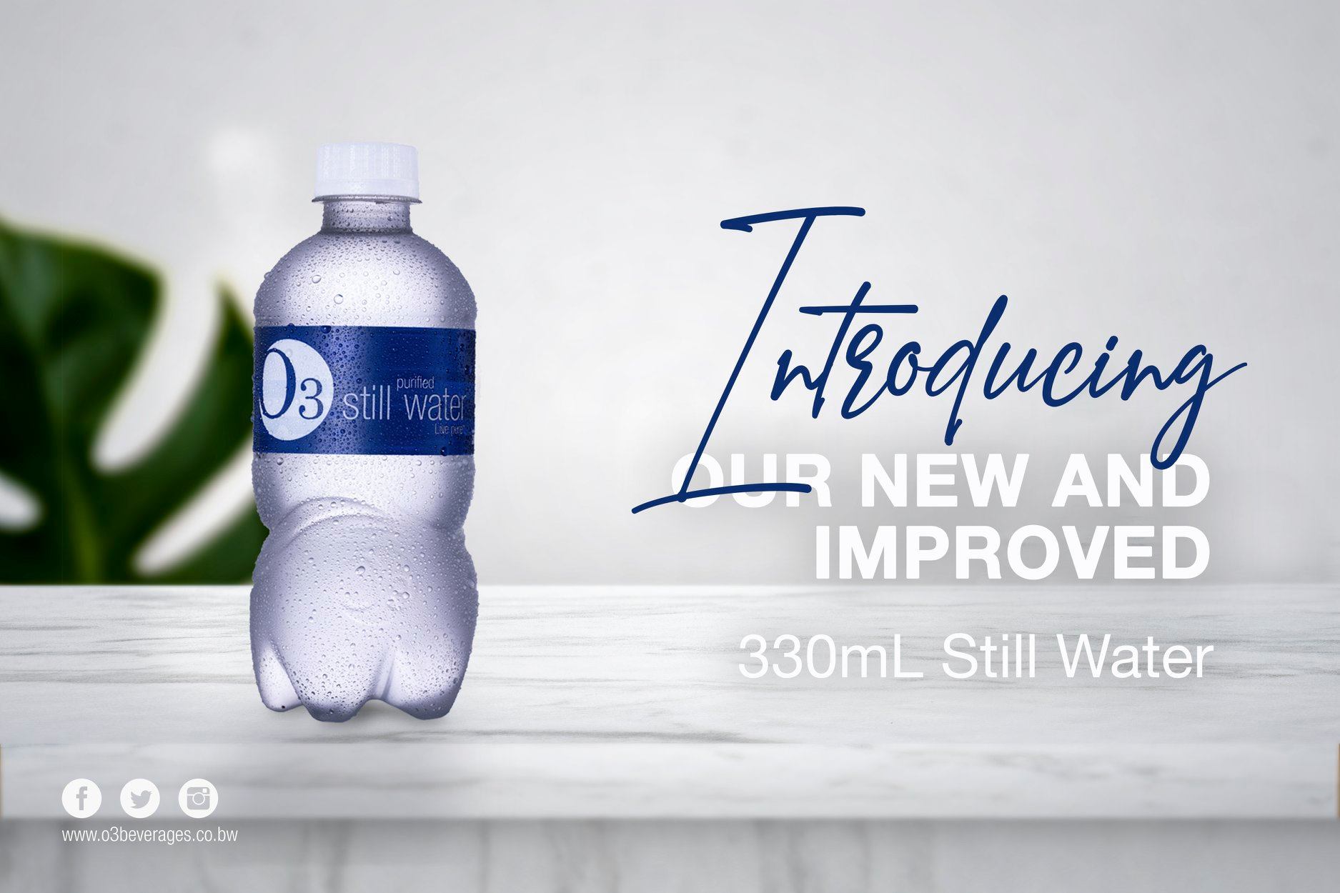 Introducing our new and improved O3 Purified Still Water 330mL
