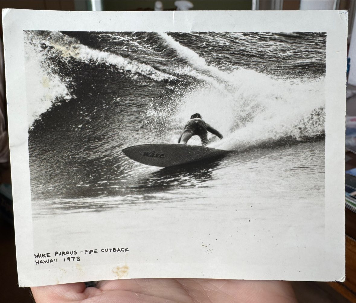 Iconic surfboard design Pipeline 1972