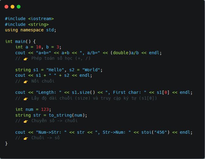 Khi nào giỏi lập trình thì đổi tên 🫢 | # **C++ Numbers and Strings ...