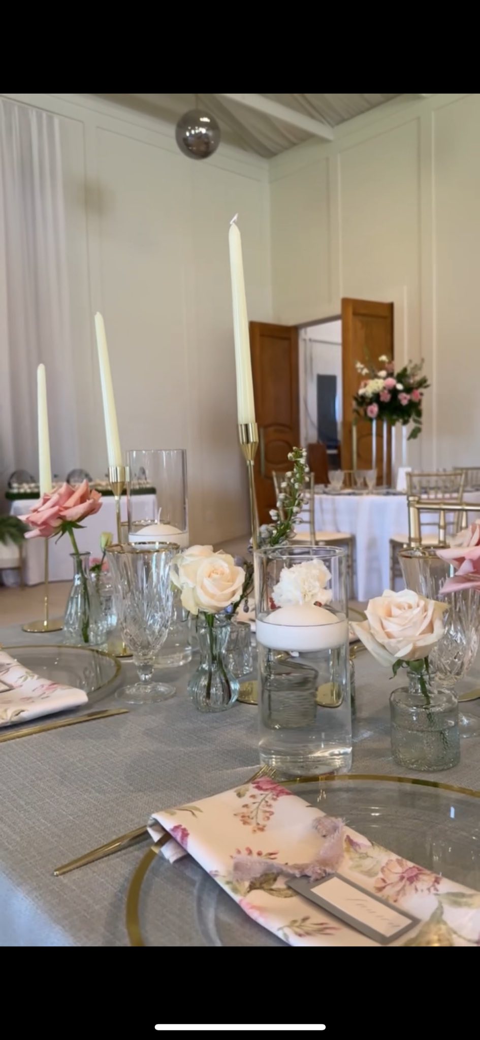 6 PCS Clear Glass Taper Candle Holders - Hexagonal Mini Candelabra For Wedding Table Decor