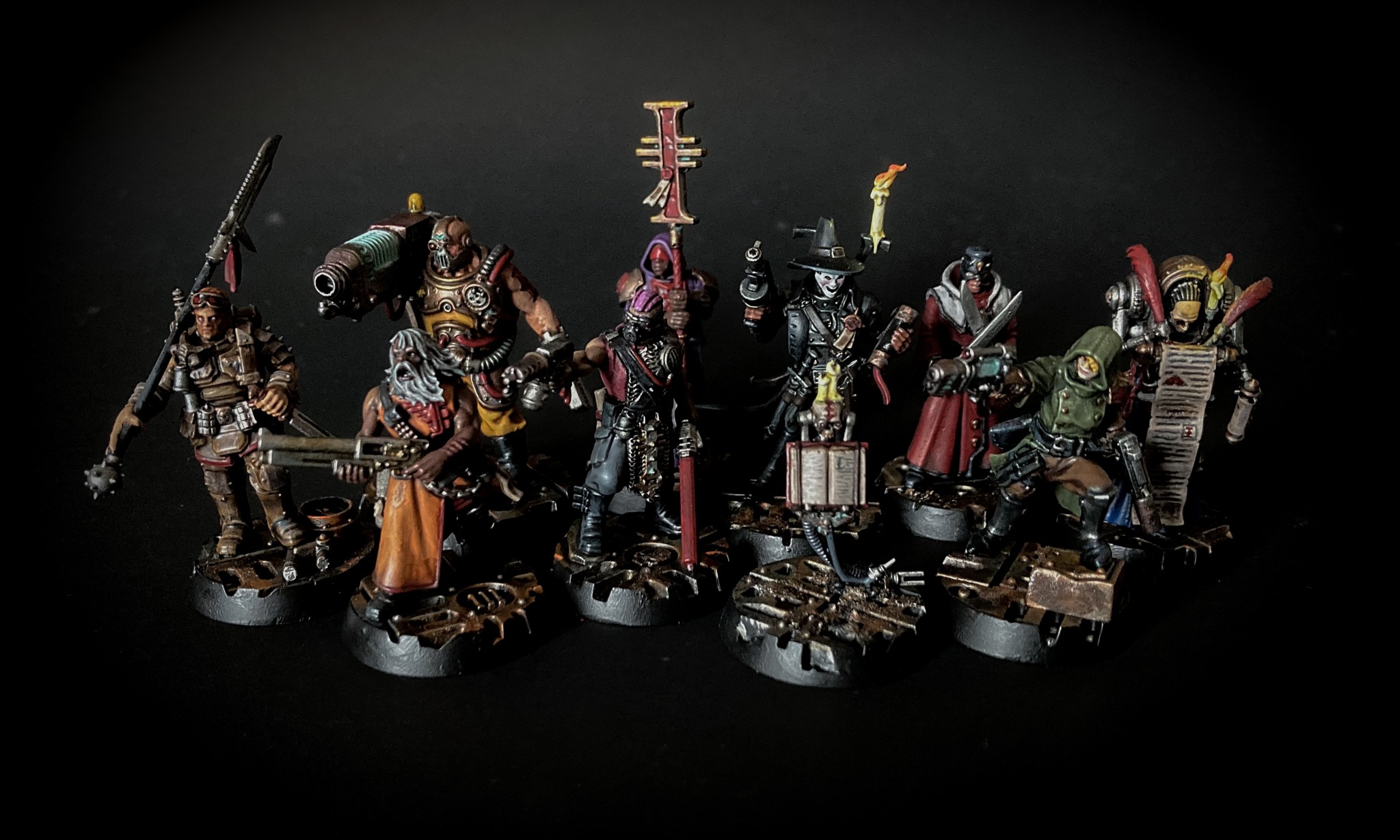 6mm Inquisition retinue with Vanguard and Wakes Emporium miniatures