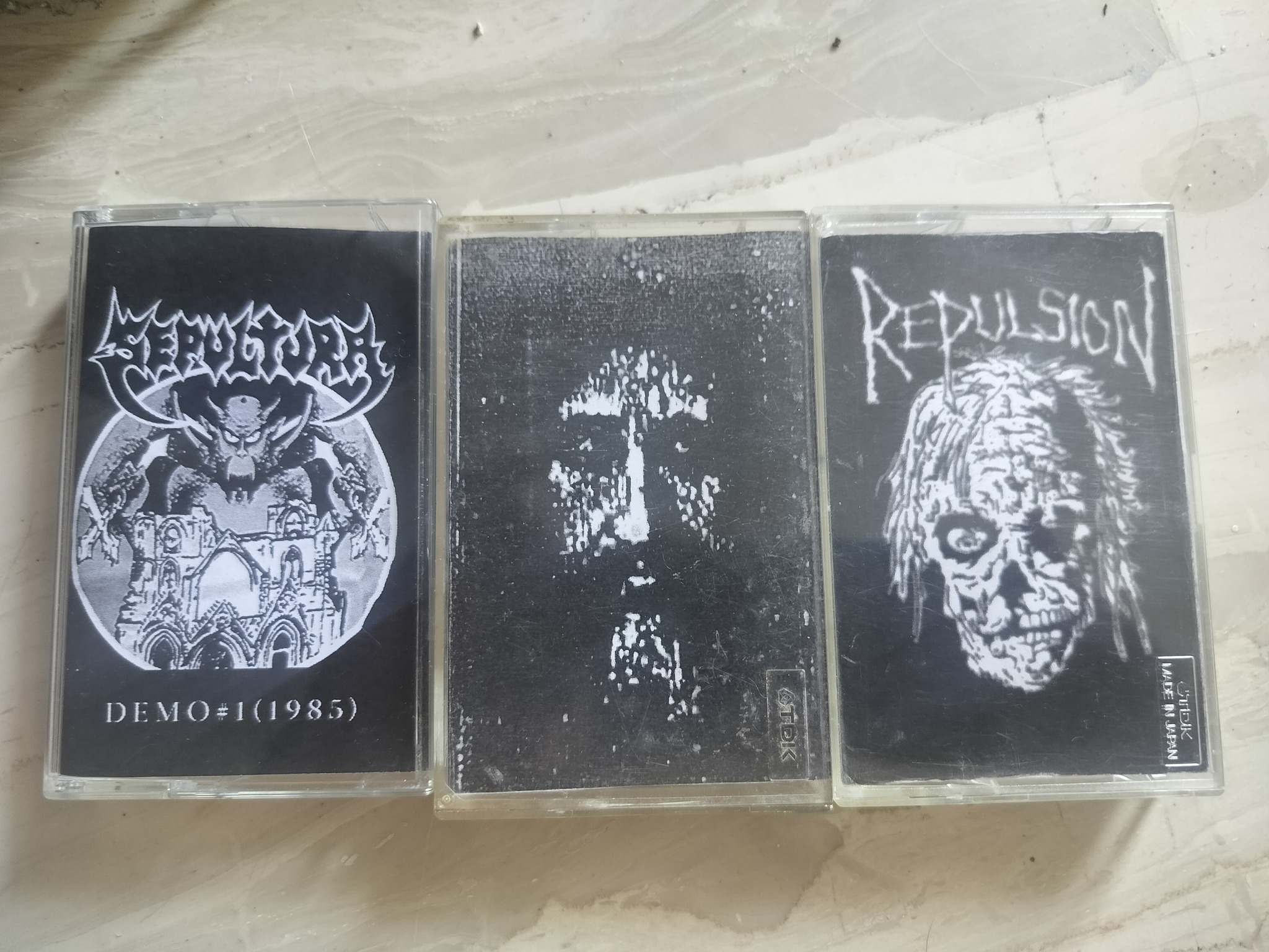 Sepultura/Sarcofago/Repulsion demos REPULSION SION DEMO=1(1985 