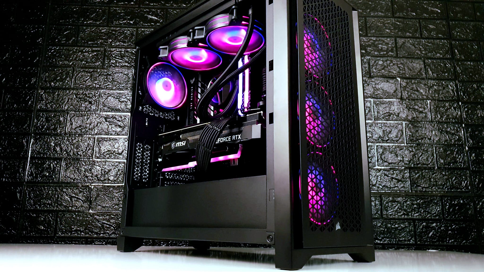 Corsair 4000D RGB PC build with Intel i7 12700K