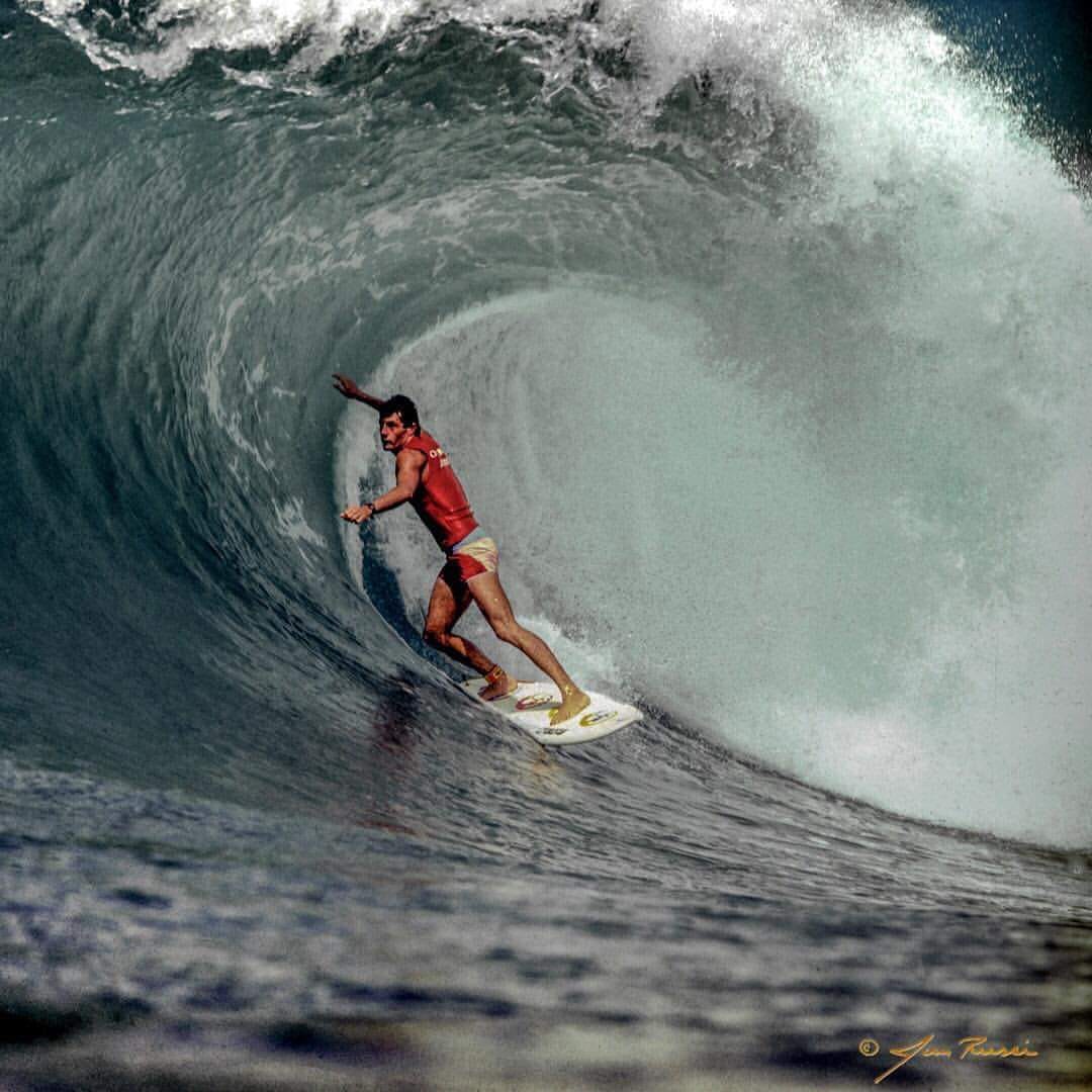 Shaun Tomson's iconic surf shot at Inside Sunset in 1982