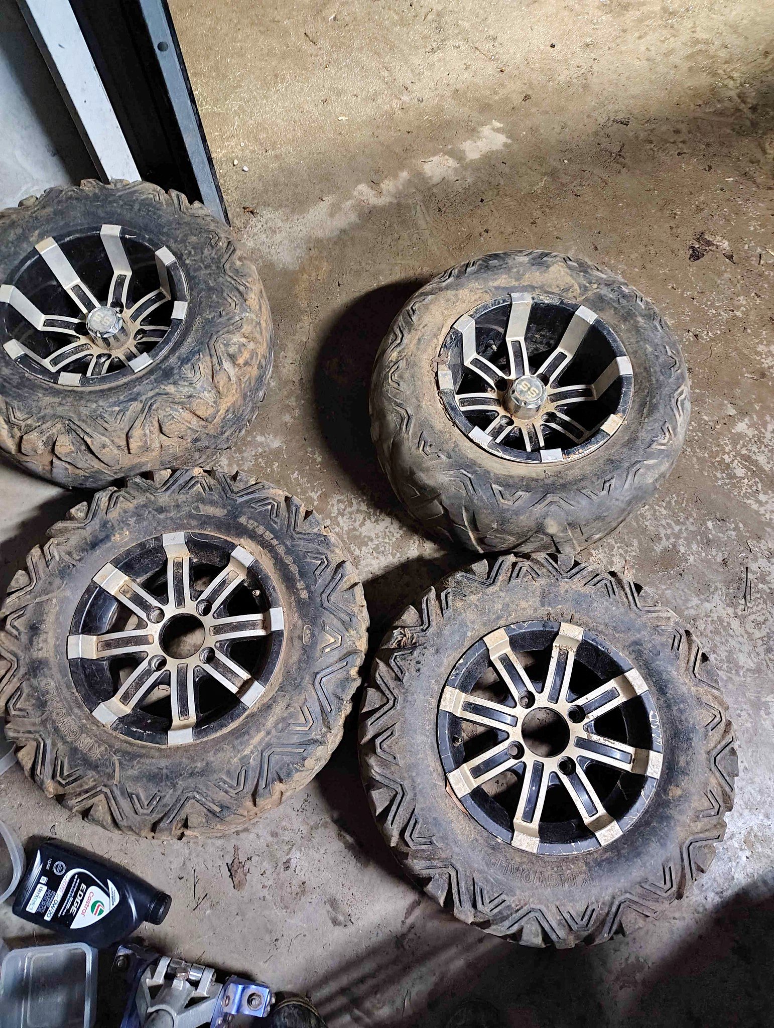 Four wheeler SS rims and tires - Car Wheels, Tires & Parts - Laurel ...
