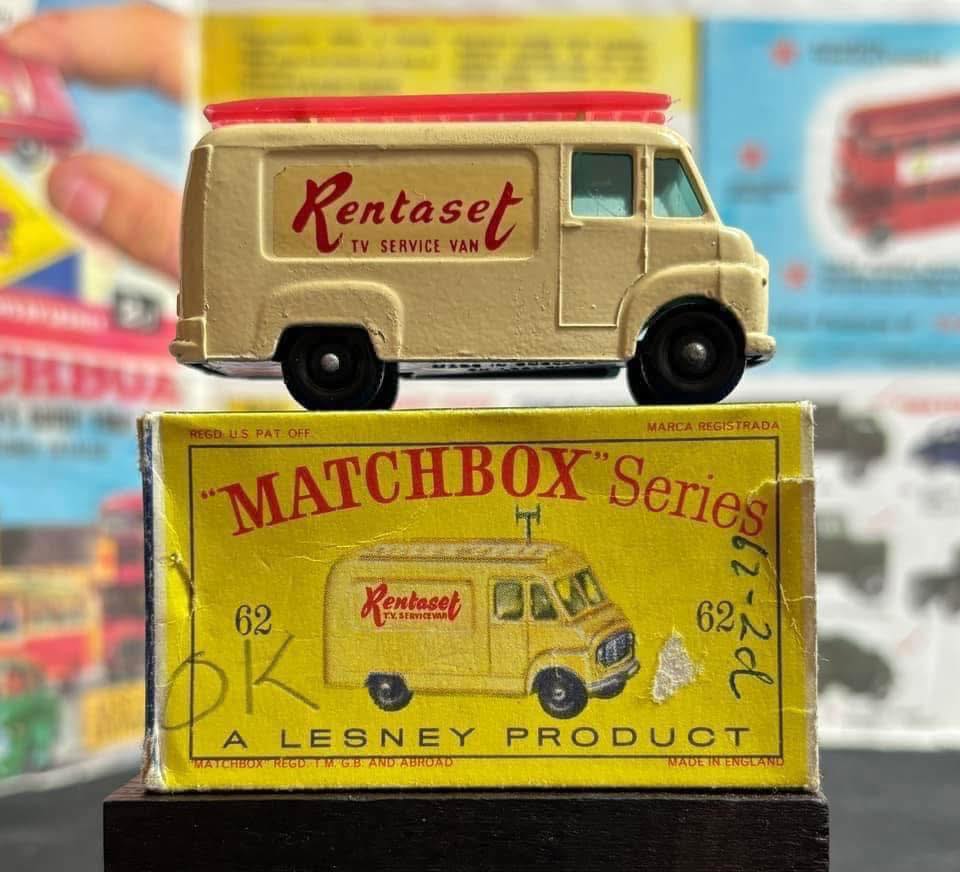 Voiture Miniature Matchbox Lesney N°62 - Fourgonnette TV Service, Occasion