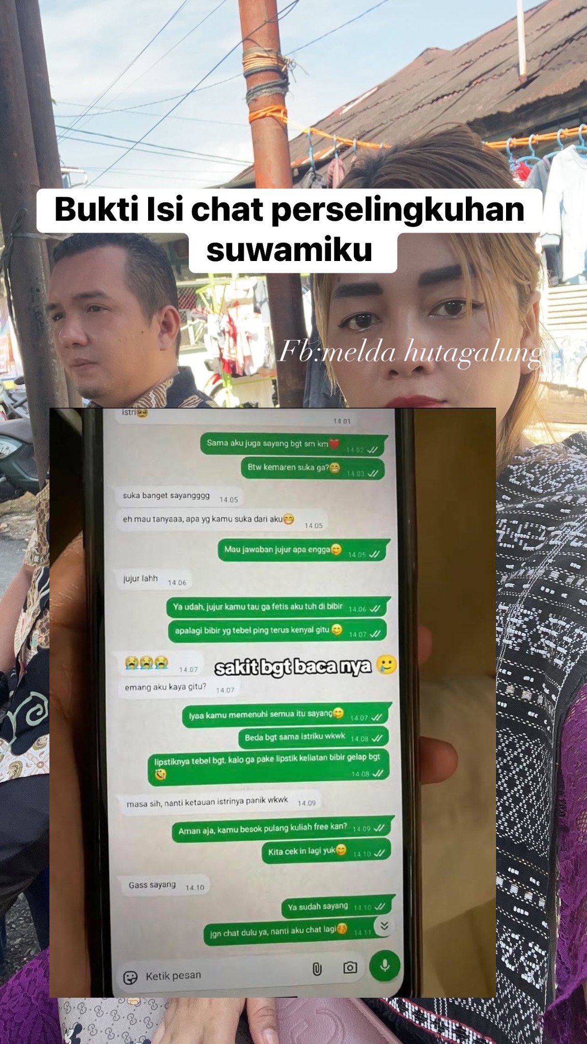 Melda - Suamiku lupa menghapus chat Perselingkuhan nya, Saat dia ...