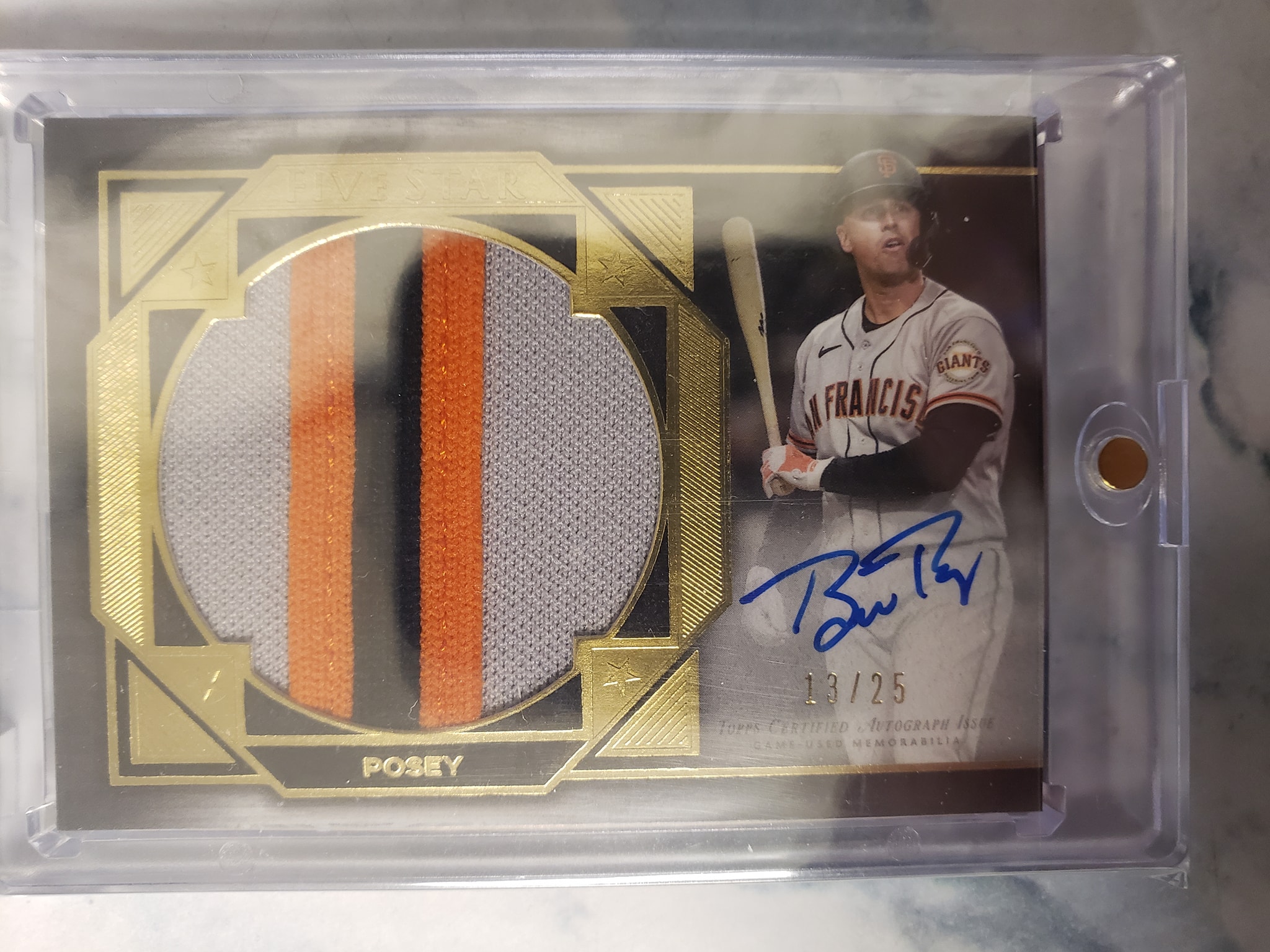 Buster Posey 1/1 signed Logoman