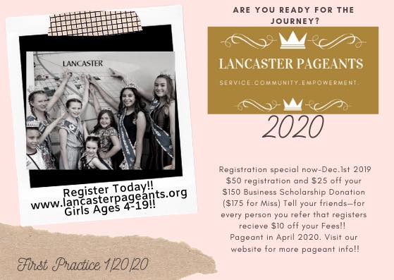 Miss Lancaster Pageant - Our BIG NEWS: Our 2020 pageant, rehearsals and ...