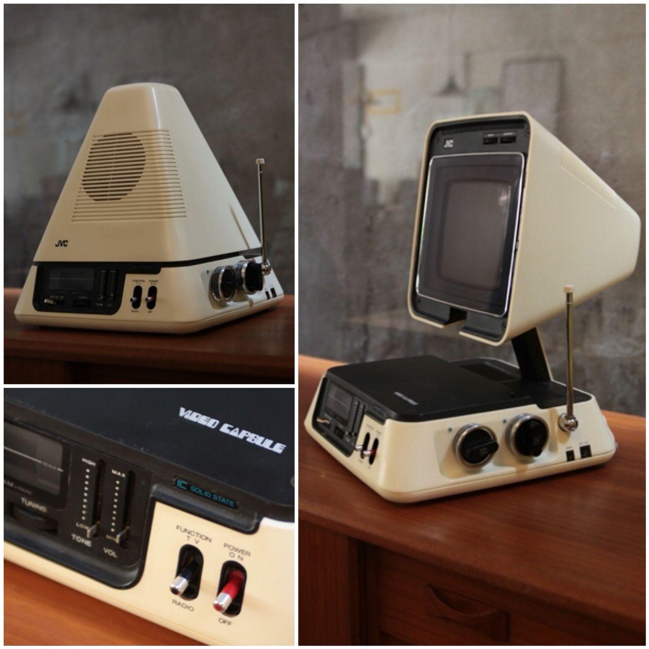 Vintage 70s JVC Pyramid Space Age TV on eBay