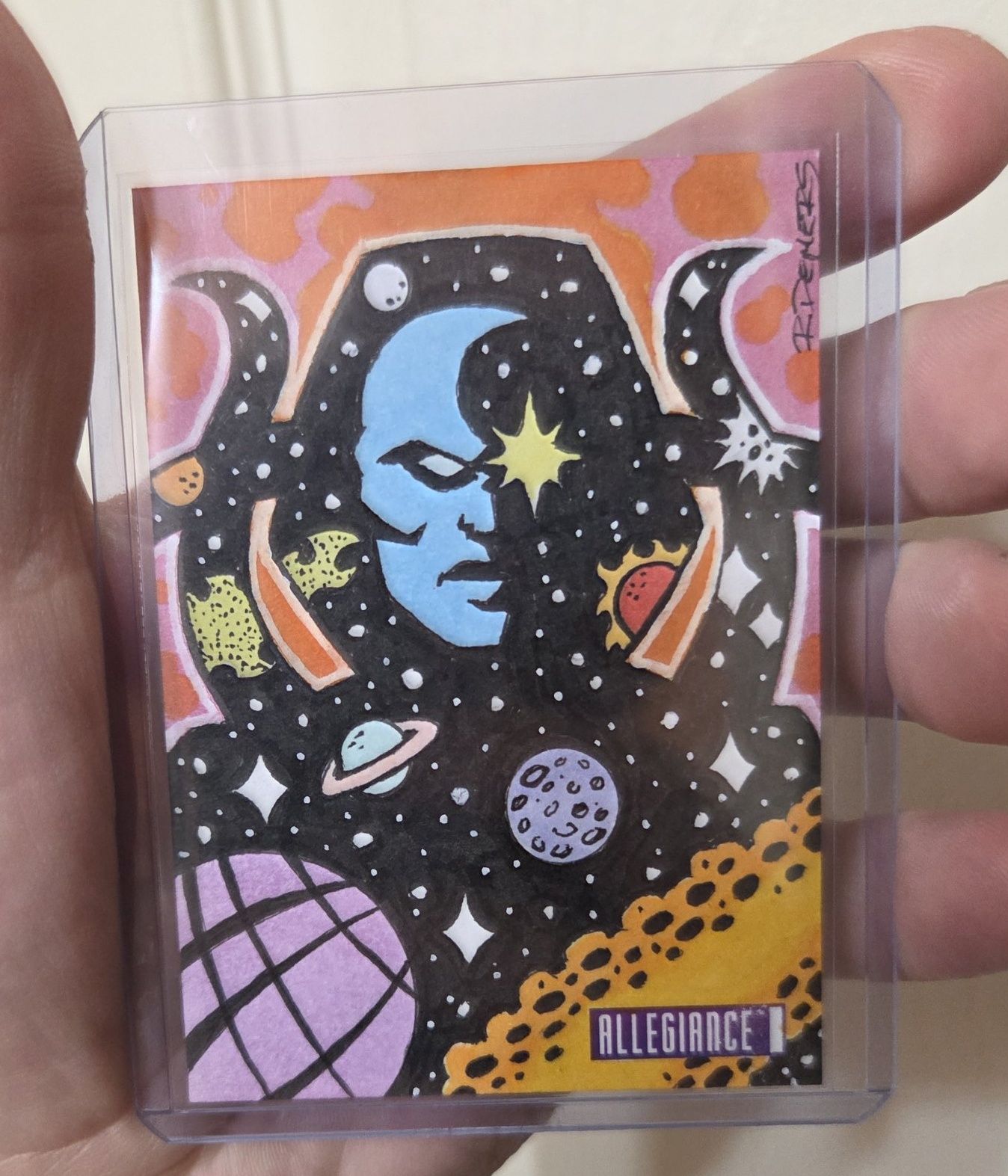 Upper Deck 2023 Marvel Anime 1 of 1 sketch card by Ethan Gray
