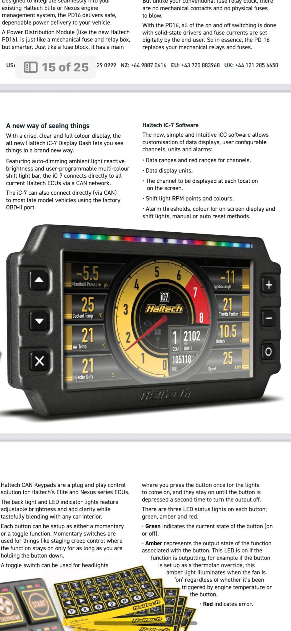 Haltech uc10 ic7 displays, r3 vcu s3 Ecus. Key pads,sensors - Car ...