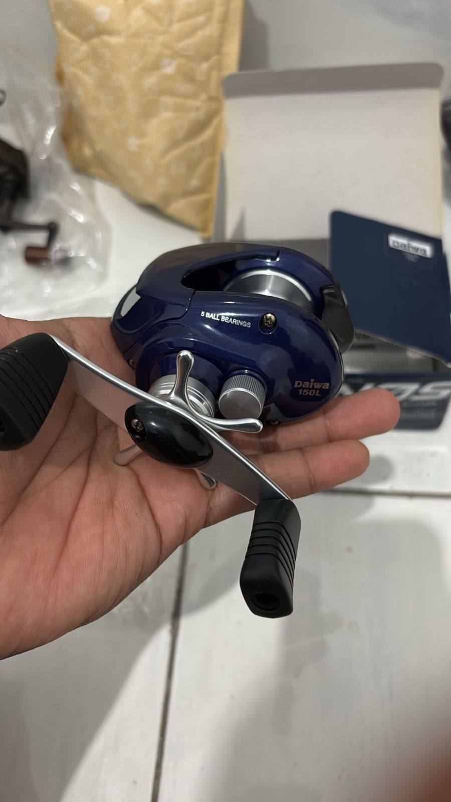 9/10 wt fly reel Qualifly Impact 9-10wt reliable performance bait-pop Size:Mega Cat with 50
