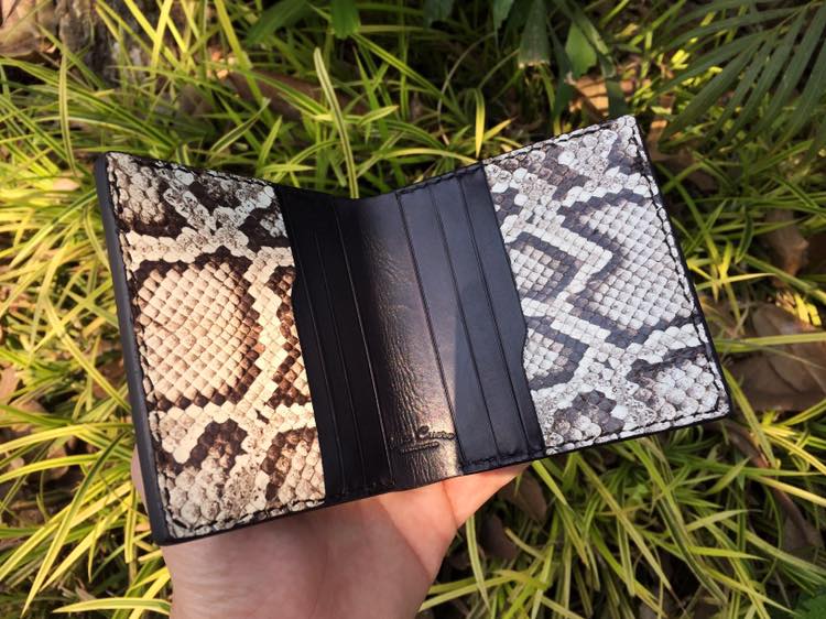 Renzo Cuero - This handcrafted luxury snakeskin wallet...