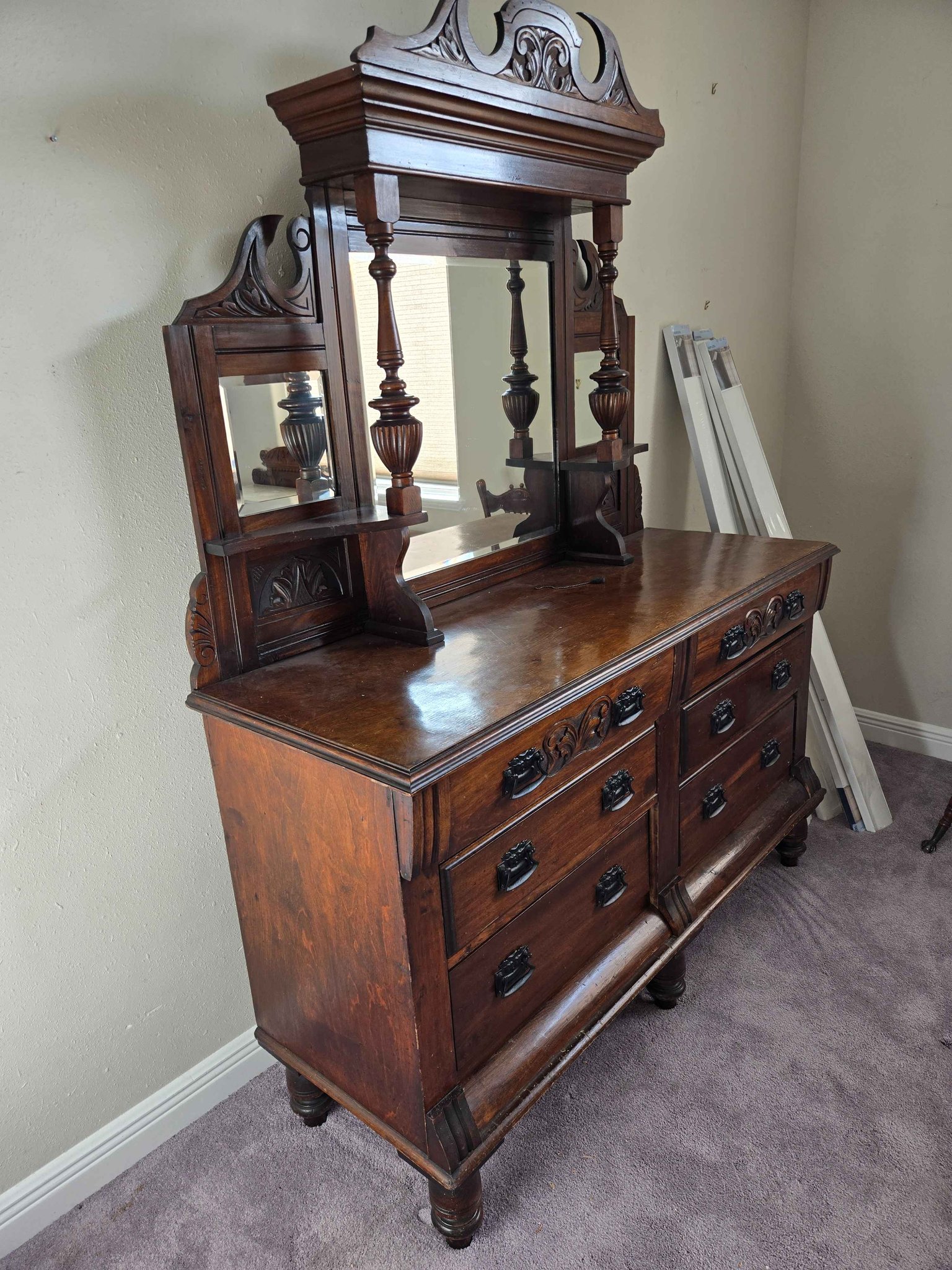 Antique Dresser with Mirror - Dressers & Chests of Drawers - Cascade ...