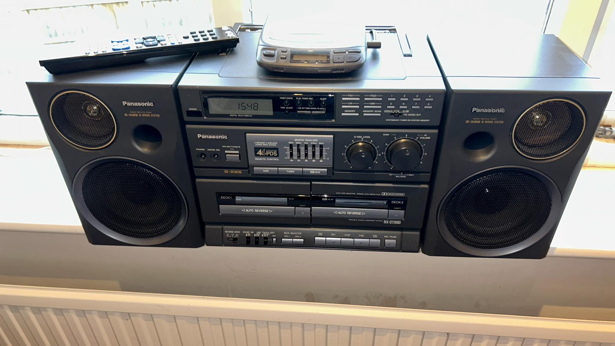Panasonic RX-DT707 CD Headphone Jack Cassette Radio Boombox used
