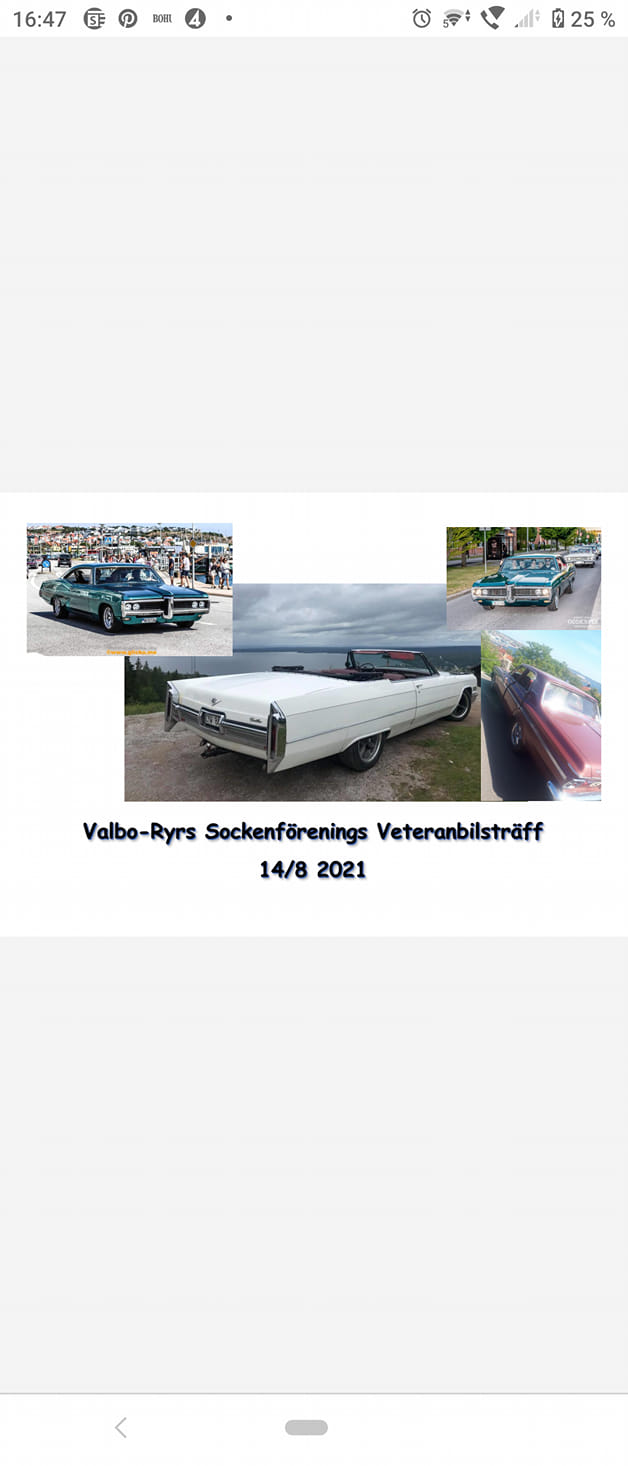 Veteranbilsträff i Valbo-Ryr