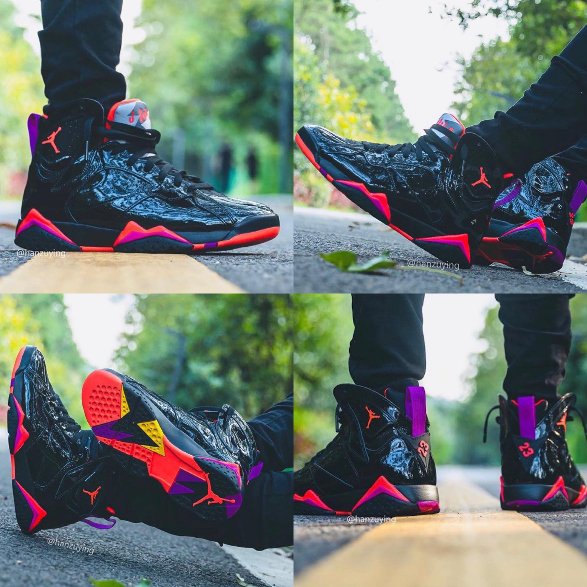 Air Jordan 7 Women's “Black Patent”