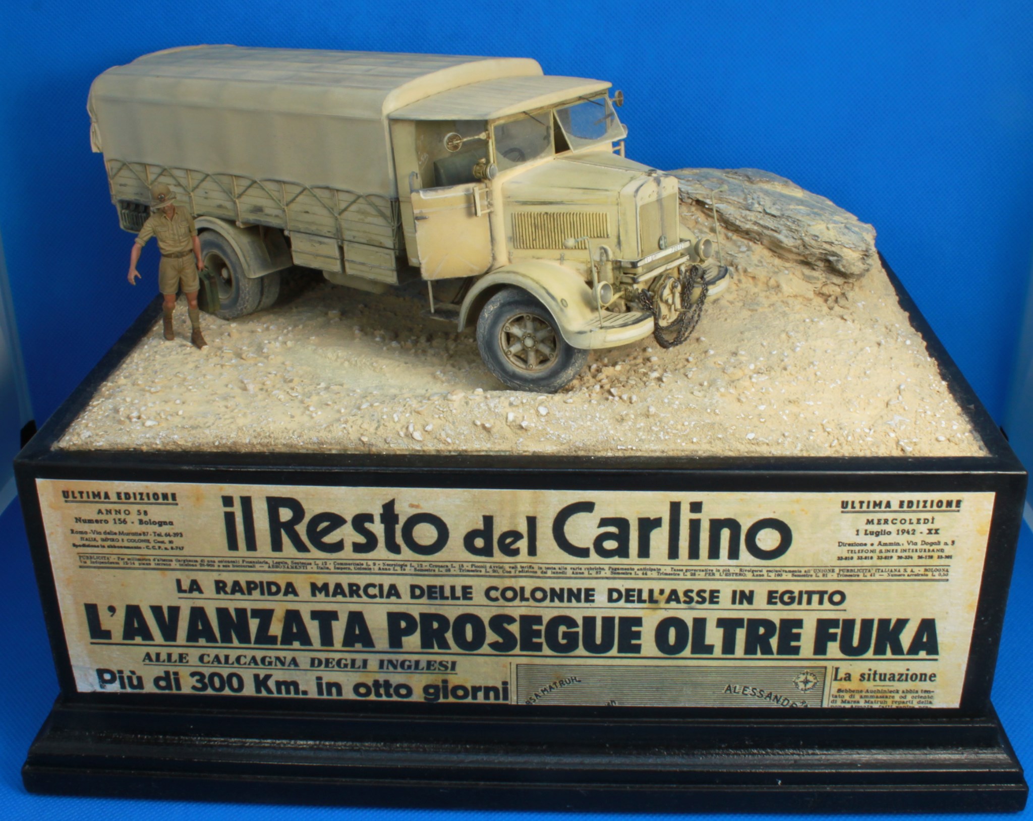 Camion Moyen Italien WWII Bianchi Miles – 1/56 1/72 1/87 1/100 – Impression 3D Résine