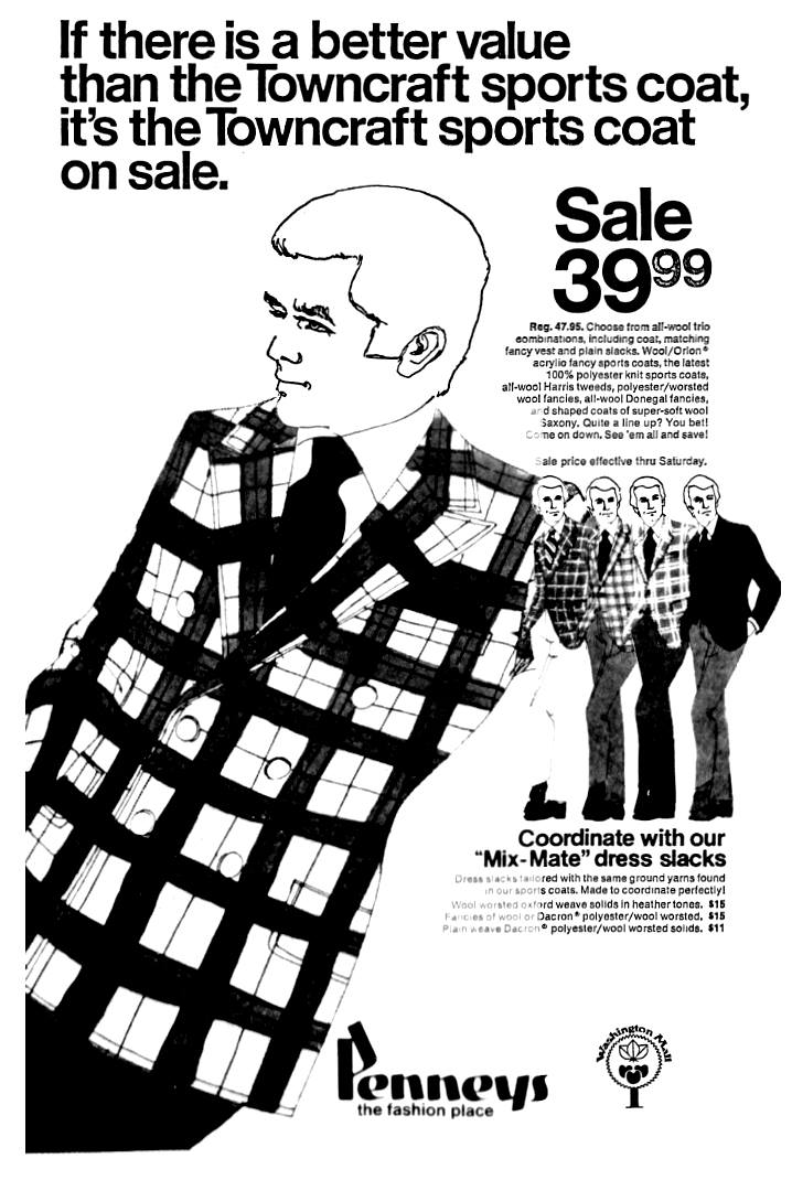1974 Coats & Clark Zipper Magazine Ad
