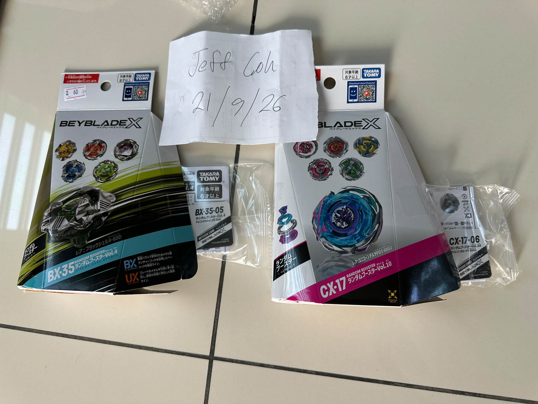Beyblade X parts for sale: UX-15, BX-35-05, CX-17-06, and more in