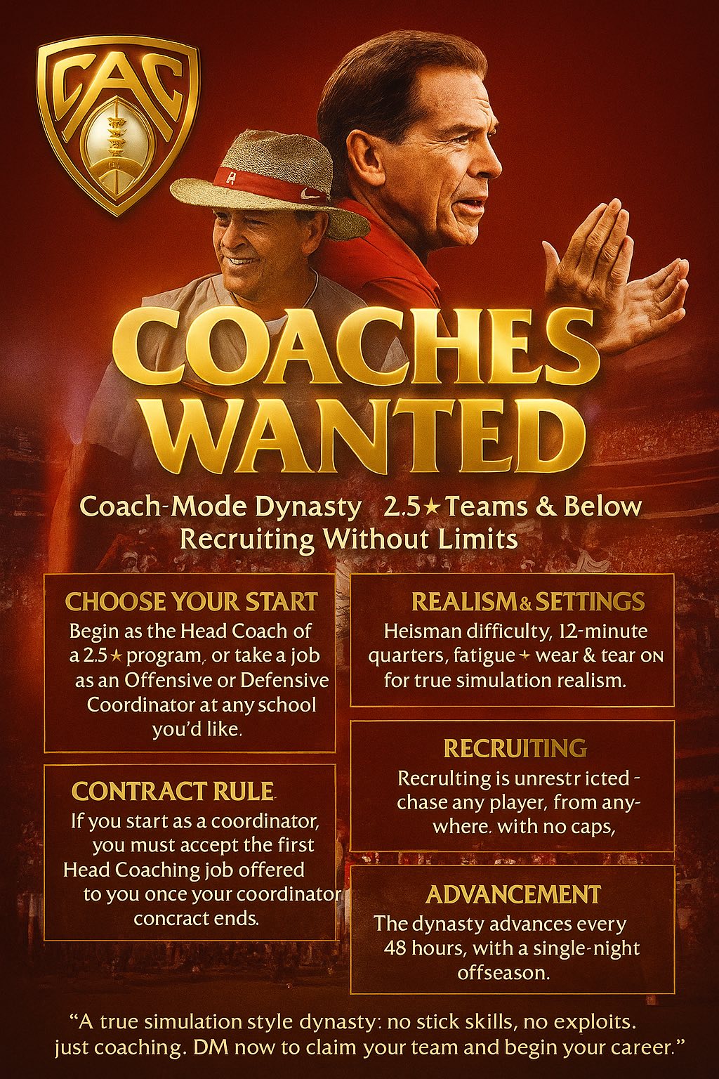 NCAA FOOTBALL 27 Dynasty | How Coach-Mode Dynasty Works in CFB 26 ...