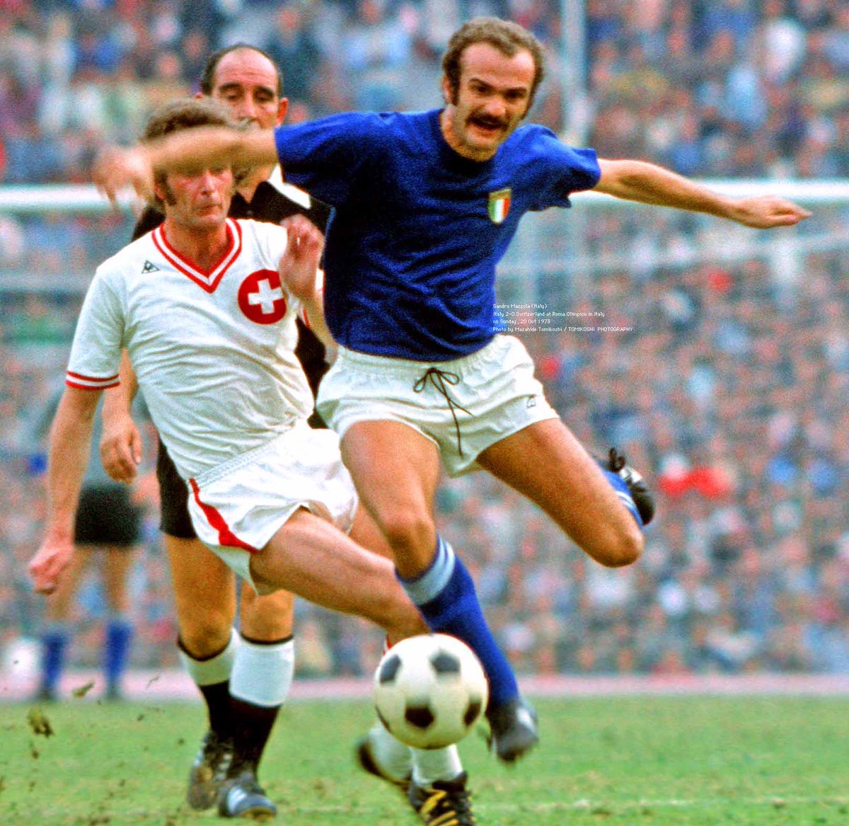 Photo Vintage De Football Italie Vs URSS 1963 - Mazzola, 21x27cm, Tirage Argentique