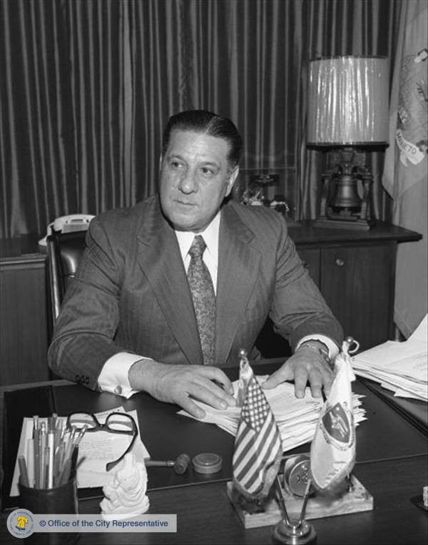Vintage Philadelphia | Frank L. Rizzo at his desk in City Hall on the ...