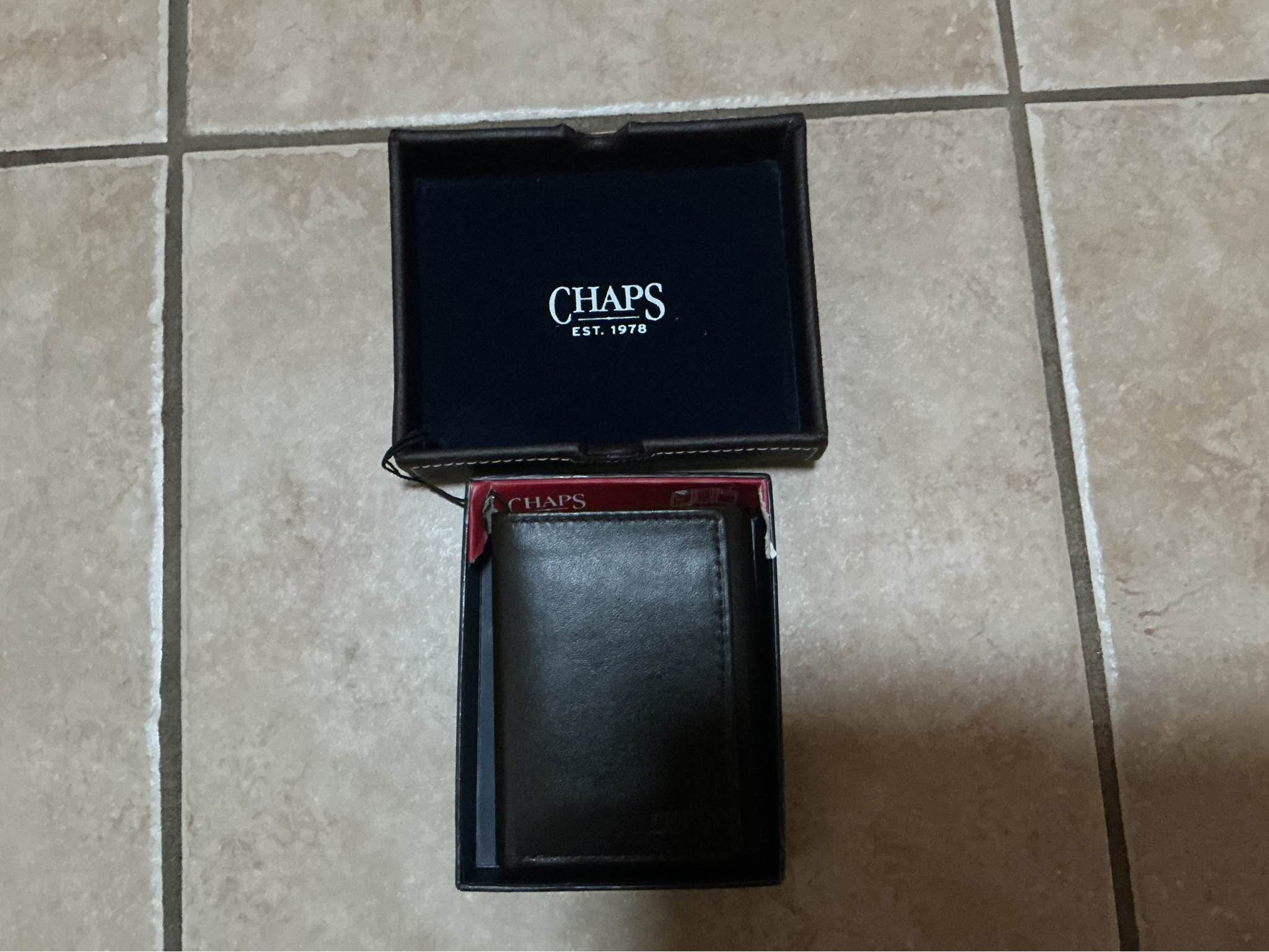 Cheyenne, WY Sales! | Chaps Trifold Wallet , brown $12; sells new for ...