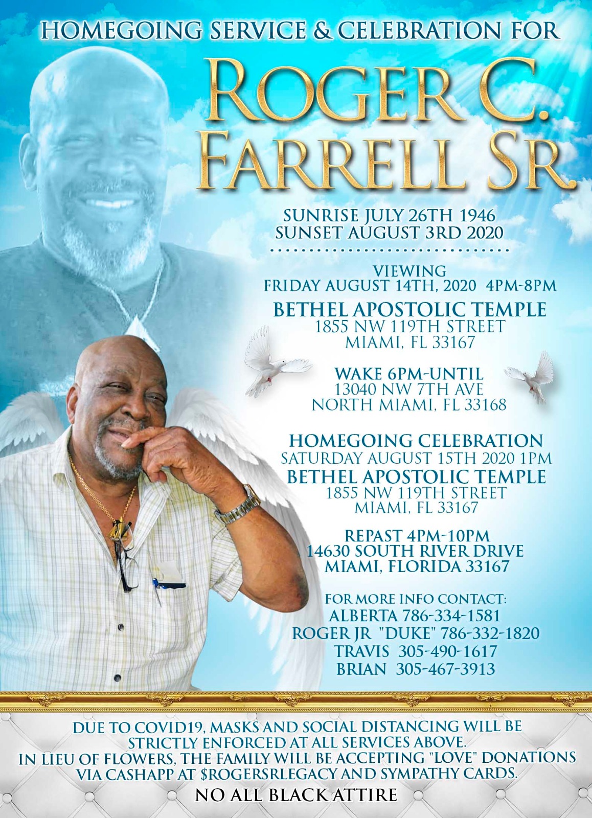 Roger Farrell Sr. Homecoming