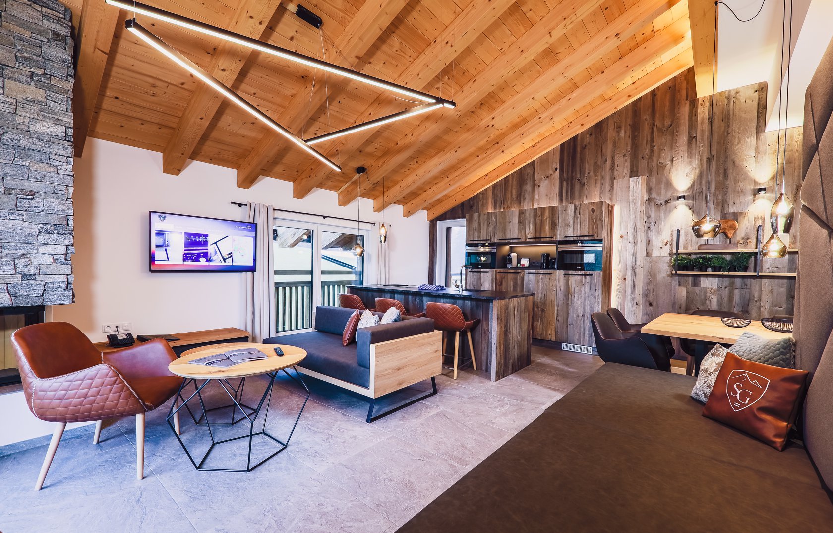 Picture of Insights into our penthouse suite😍🌟 Big spacious living and dining area ...