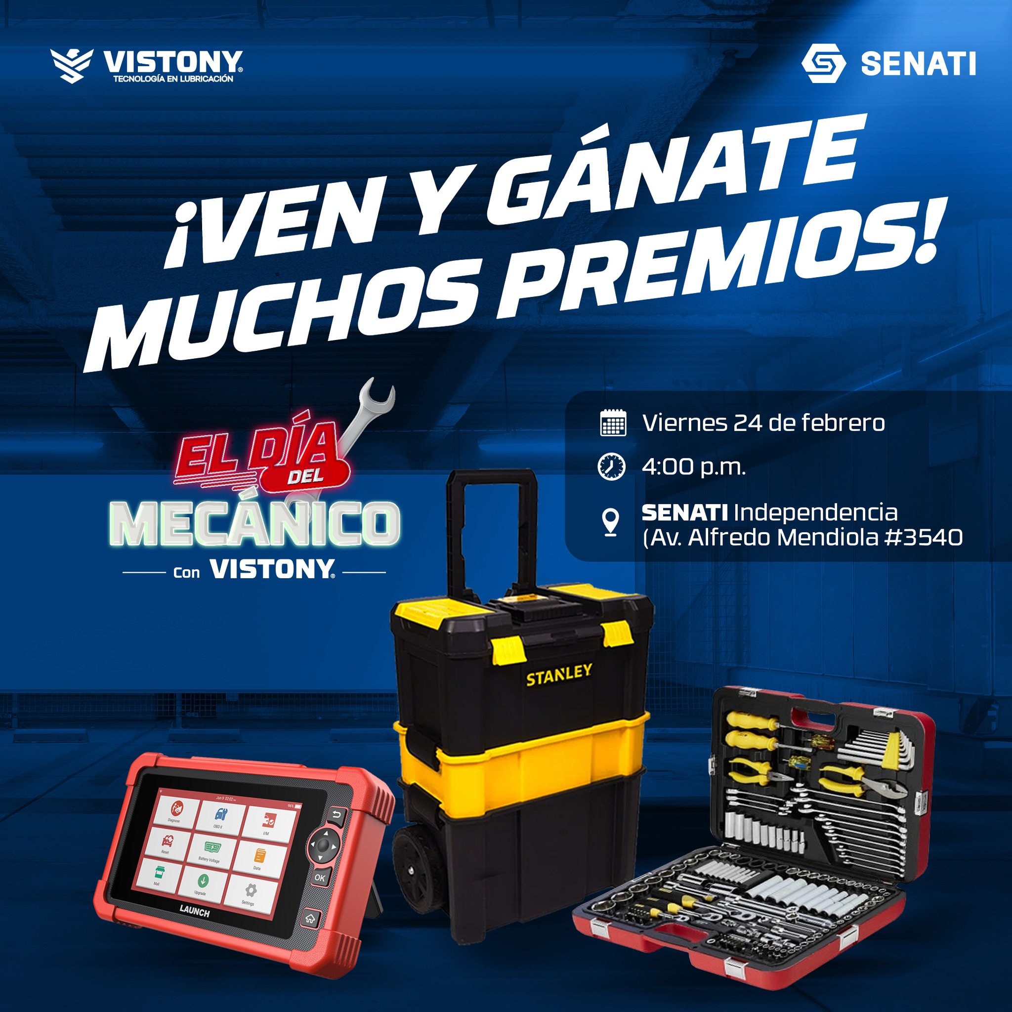 SENATI - ¡Te invitamos a Celebrar el Día del Mecánico junto a Vistony y ...