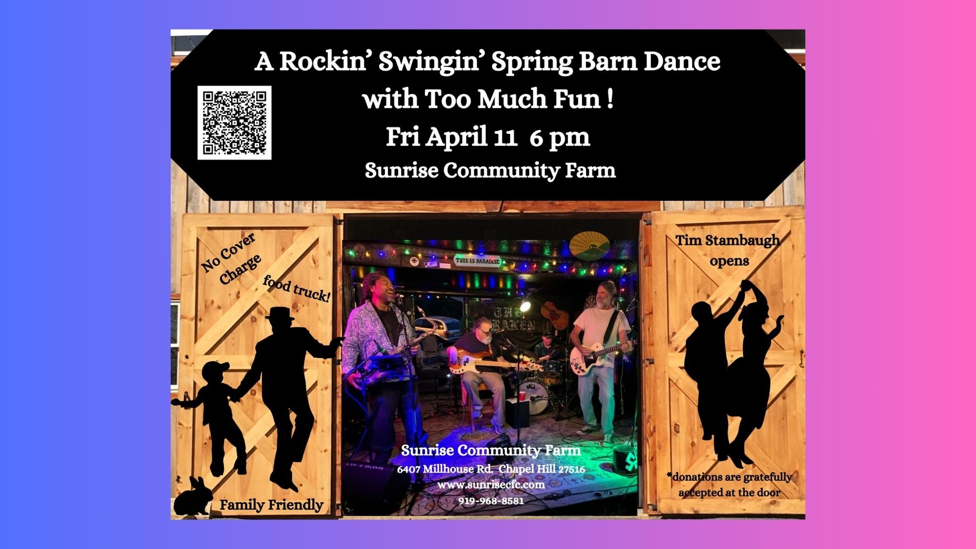 Spring Barn Dance with Too Much Fun