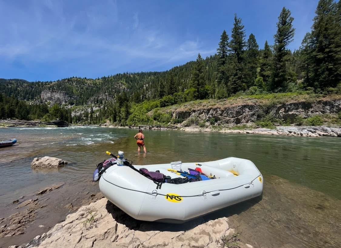Whitewater Rafting Equipment | 14’ NRS Otter, light gray | Facebook