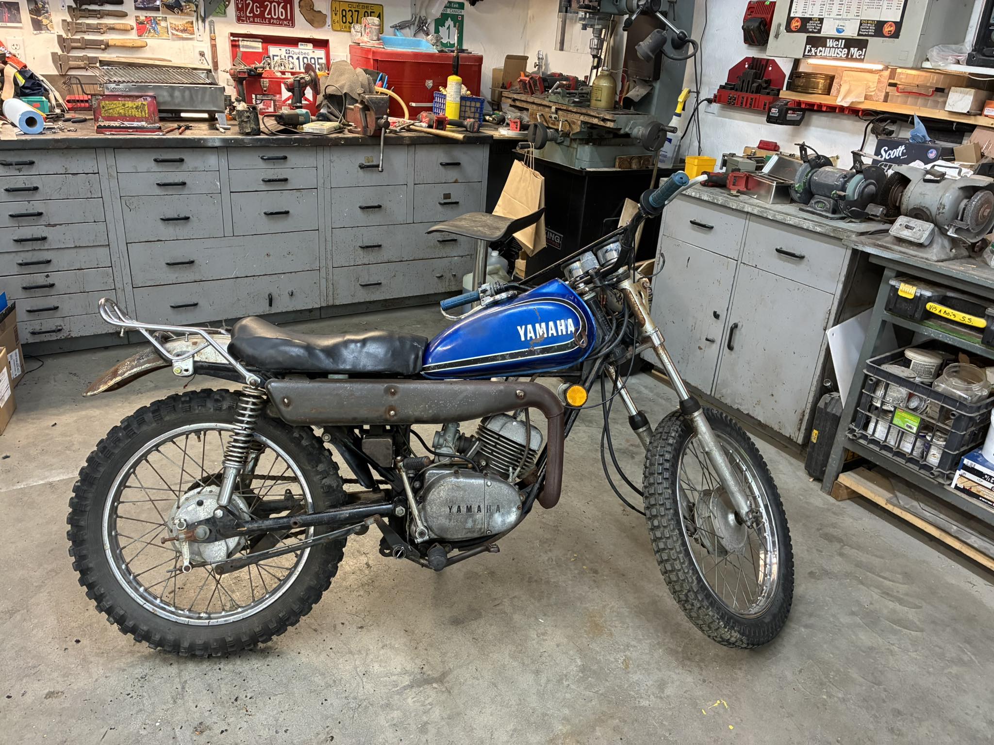 Where to find parts and paint codes for a vintage Yamaha motorcycle?